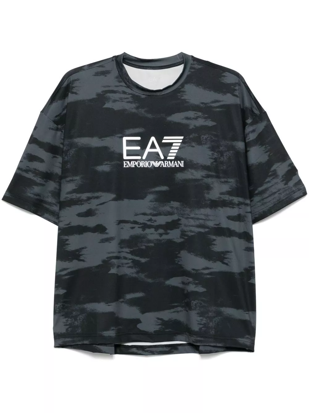 T-shirt stampata con logo di Ea7 emporio armani