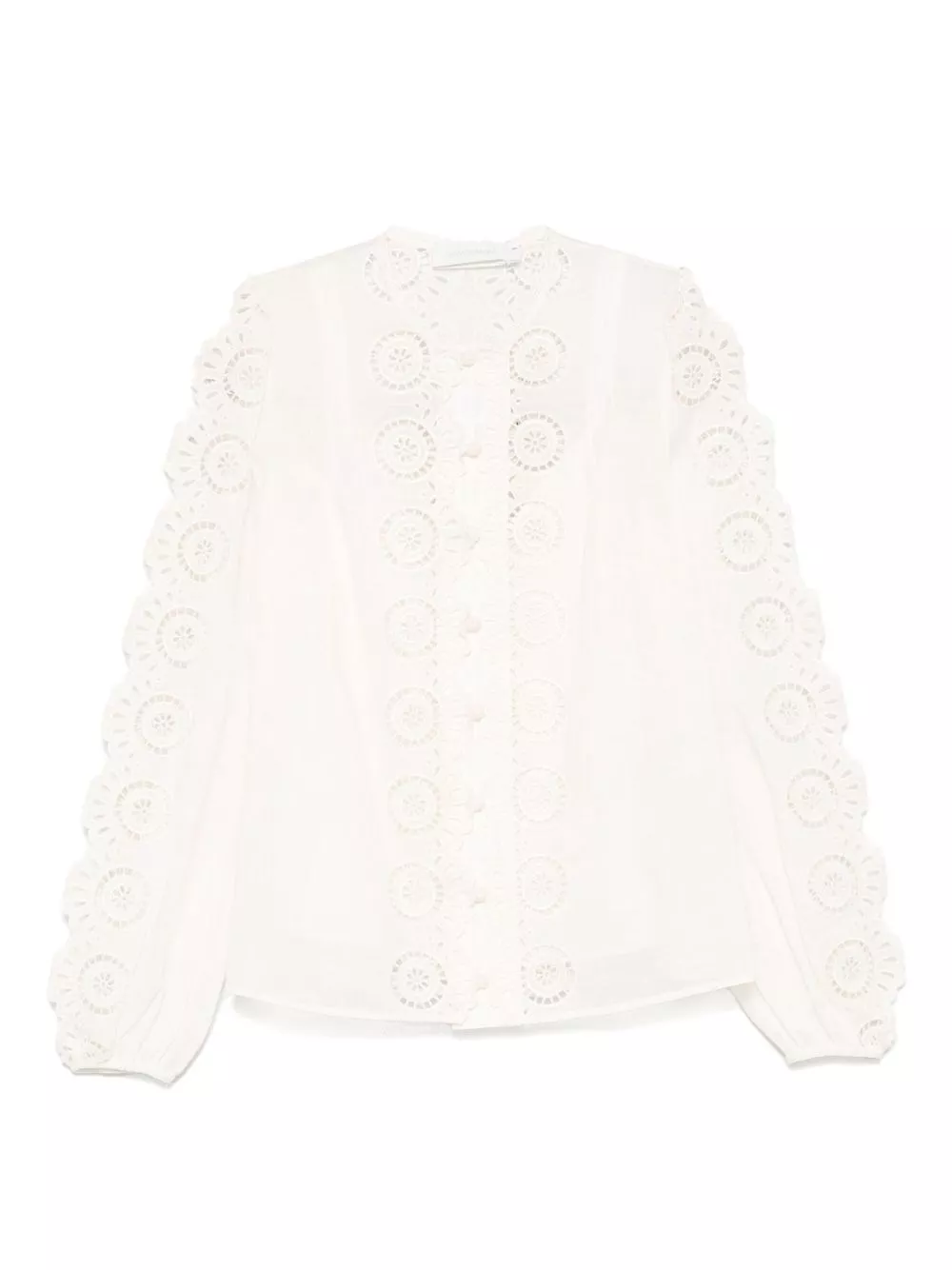 Blusa lucky in cotone ricamata di Zimmermann