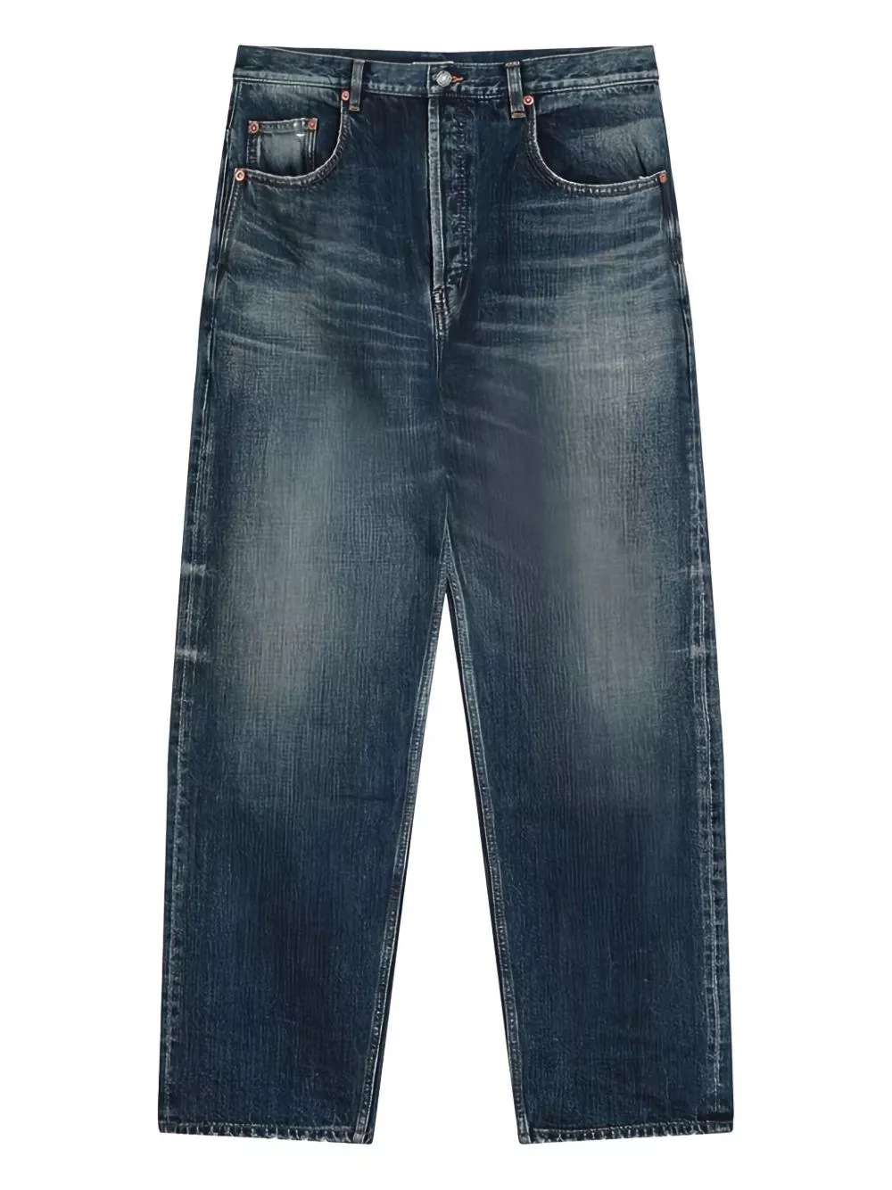 Jeans denim a vita alta di Saint laurent