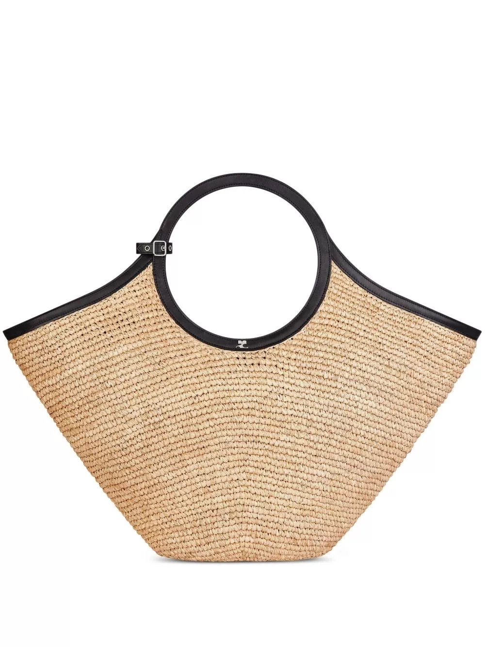 Borsa maxi holy in rafia di Courrèges