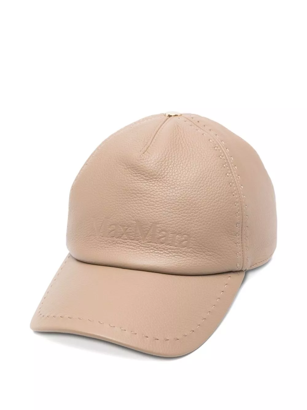 Cappello baseball in pelle di Max mara