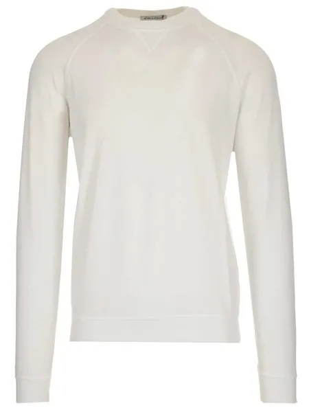 Al Duca D'aosta Uomo Felpa bianca raglan