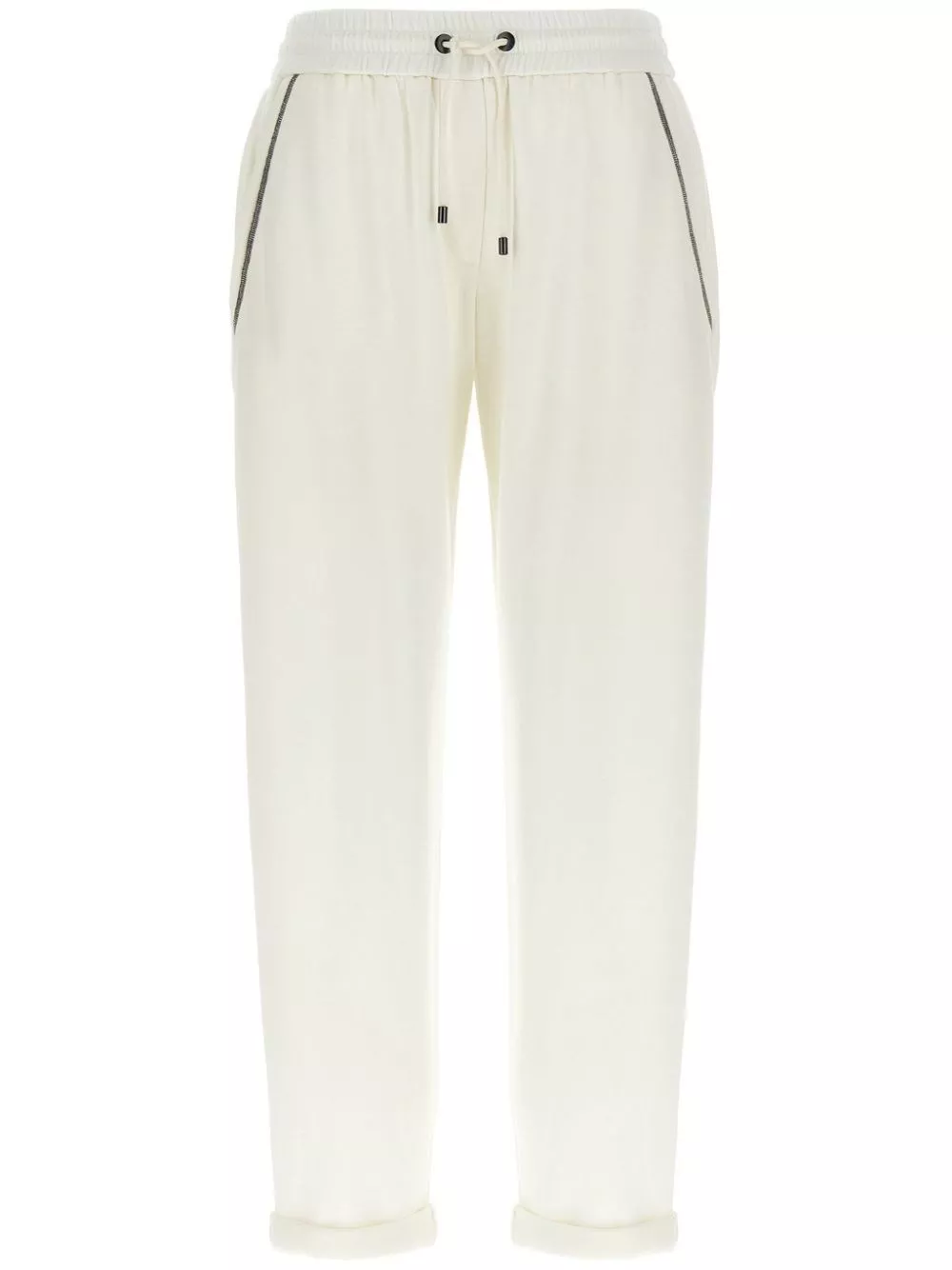 Pantalone tuta in cotone e seta di Brunello cucinelli