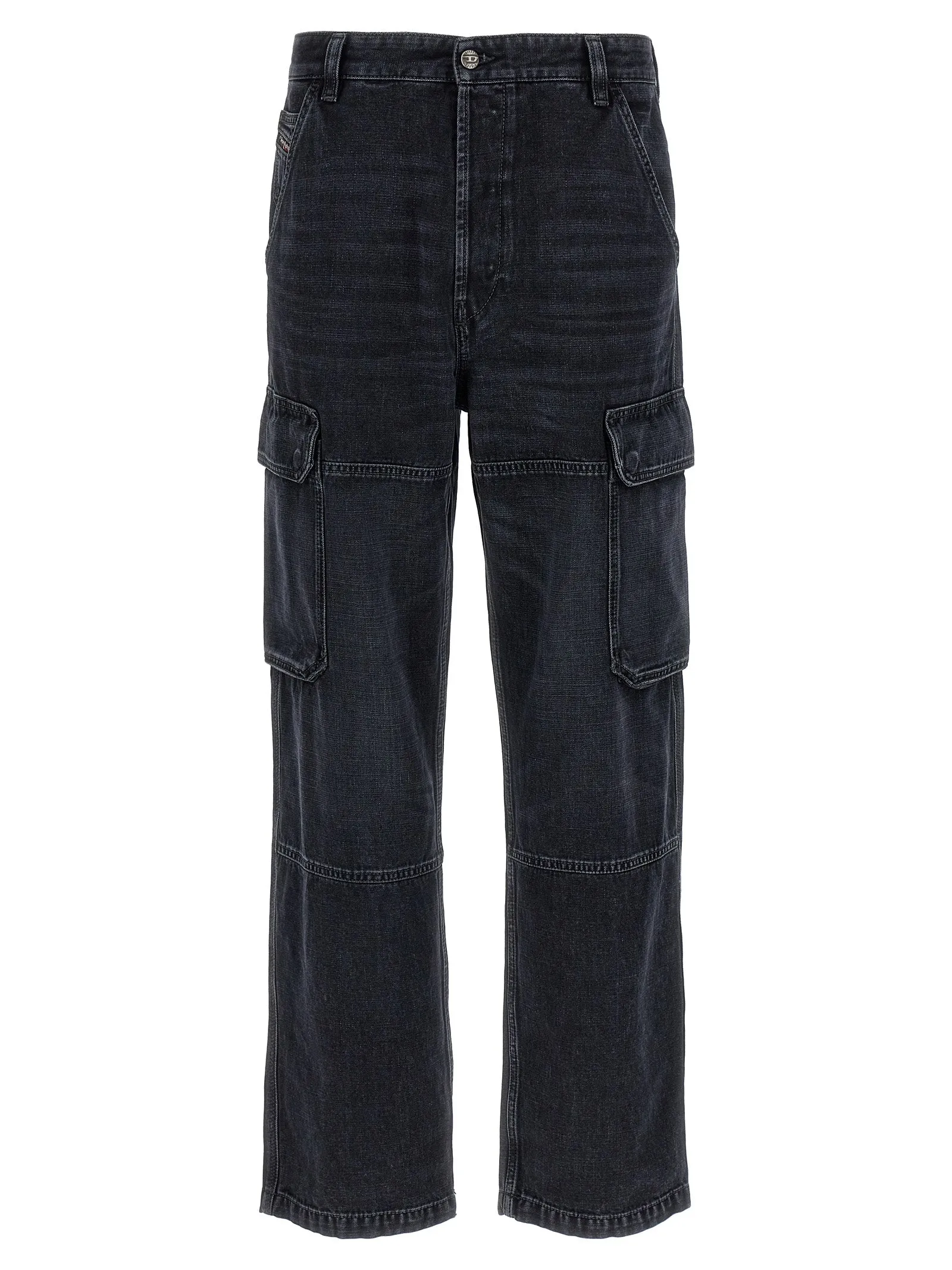 D-Uty-Cargo Jeans Nero