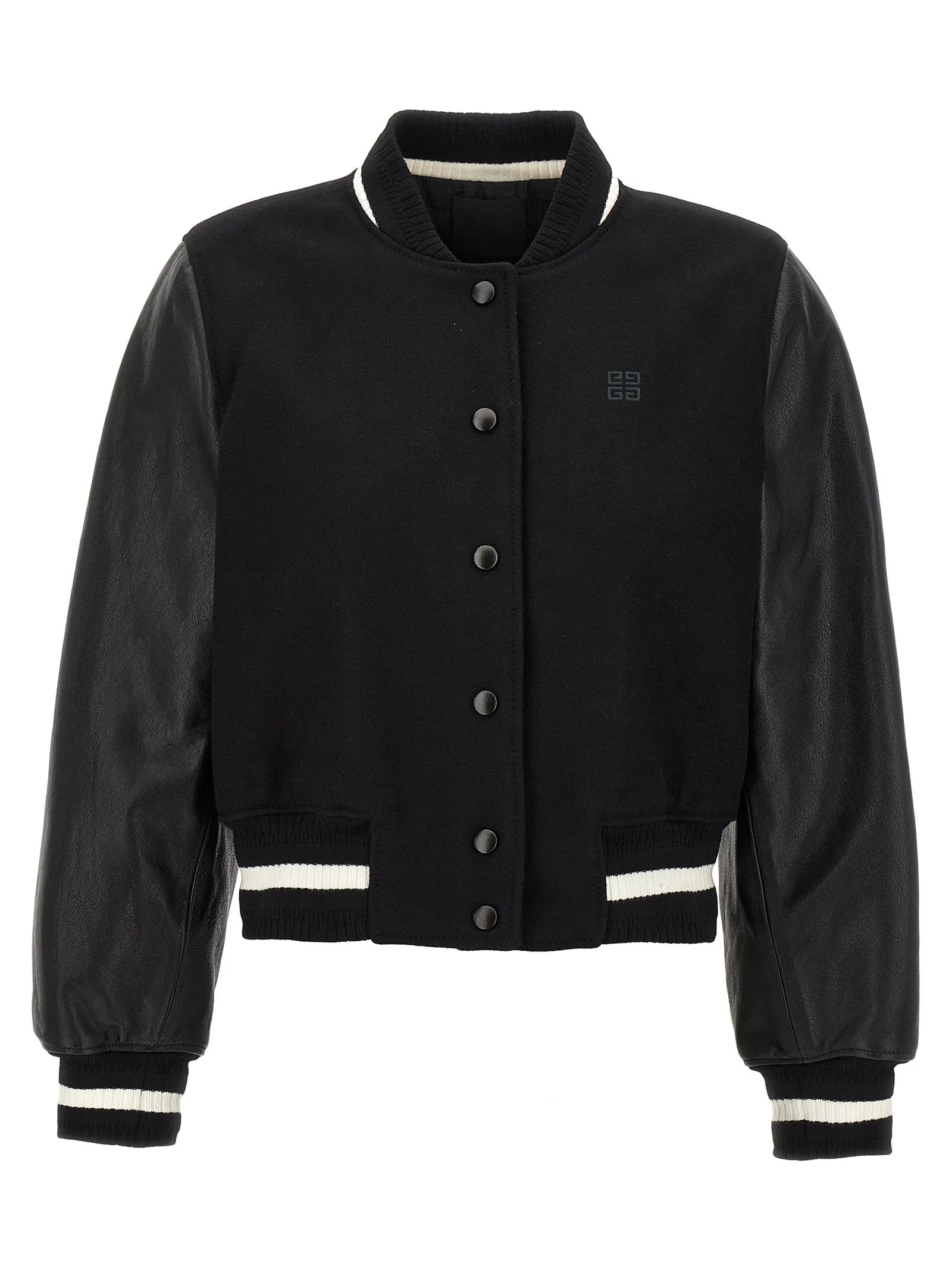 Varsity Puffer Jackets Bianco/Nero