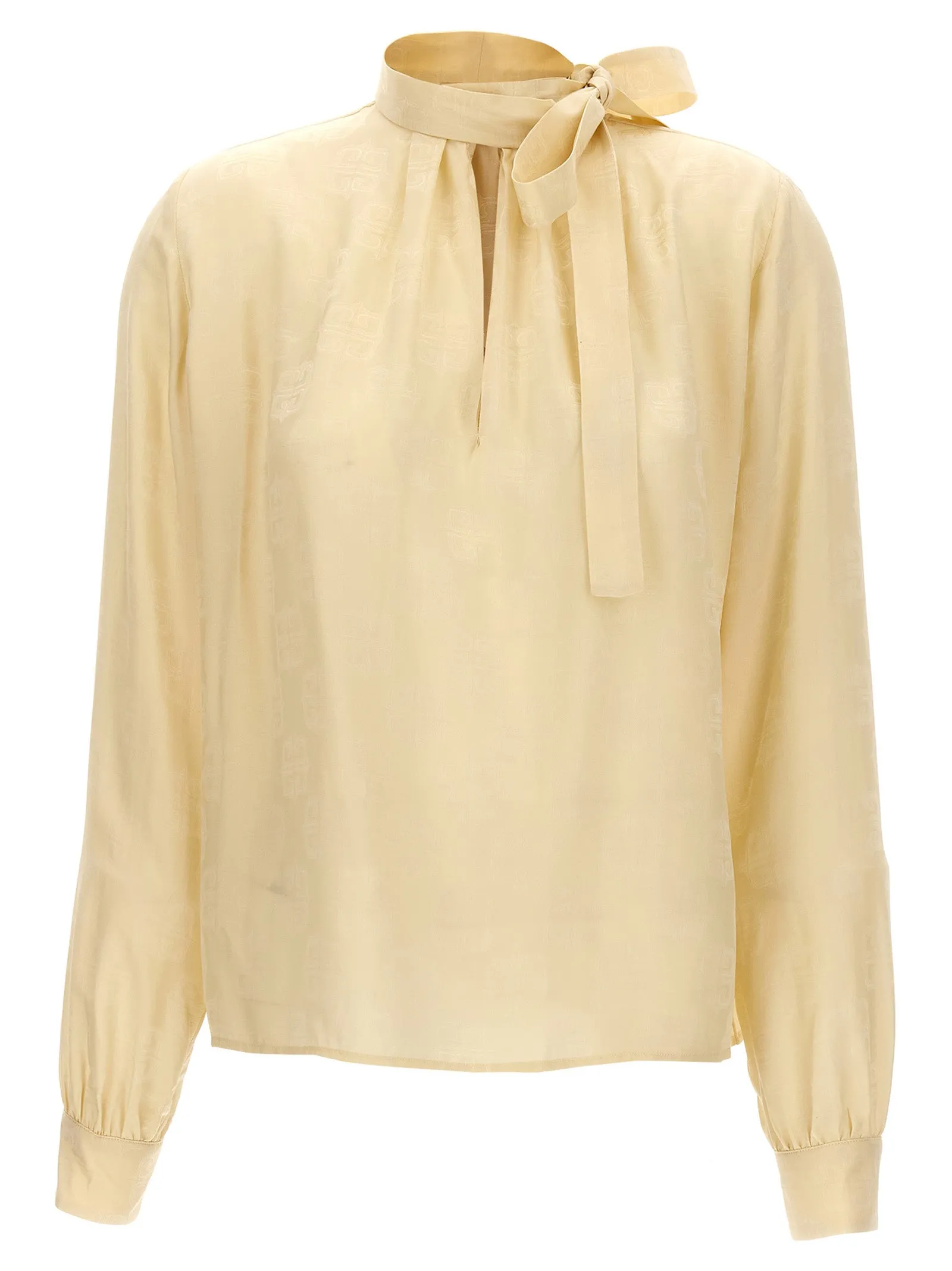 Logo Lavalliere Shirt Camicie Beige