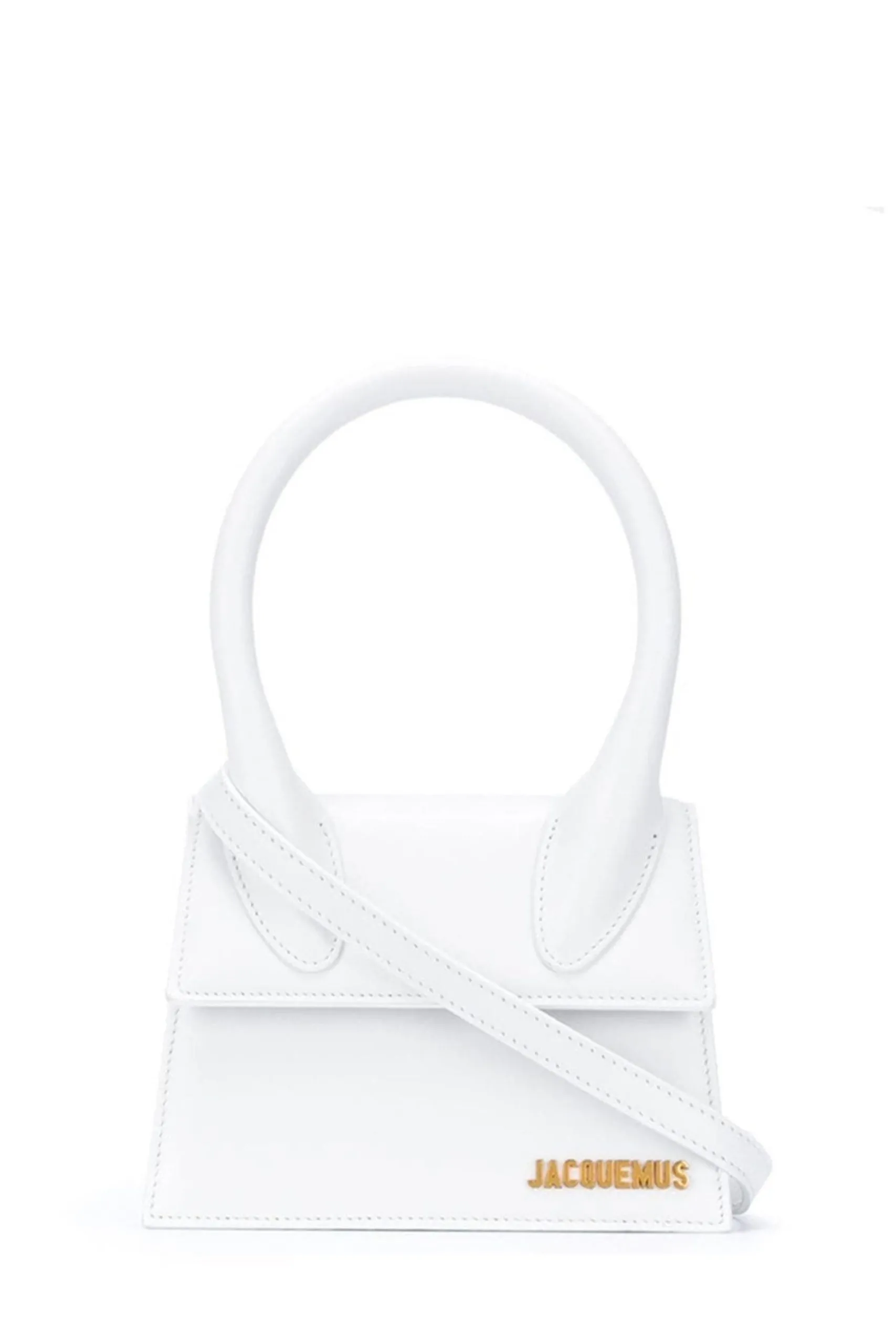 Borsa Le Chiquito Moyen in pelle bianca