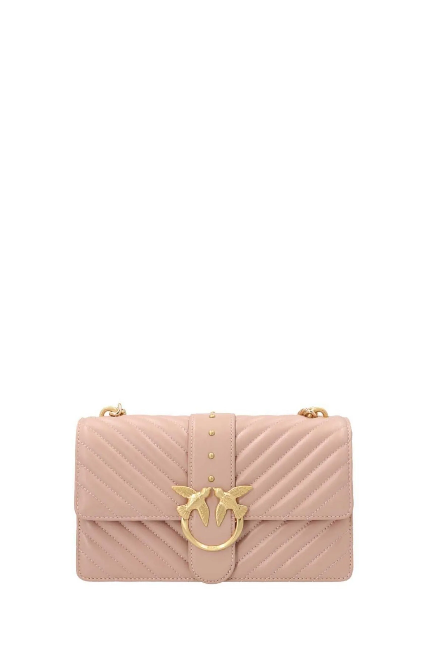 Borsa Love Classic Icon Quilt in Pelle Rosa