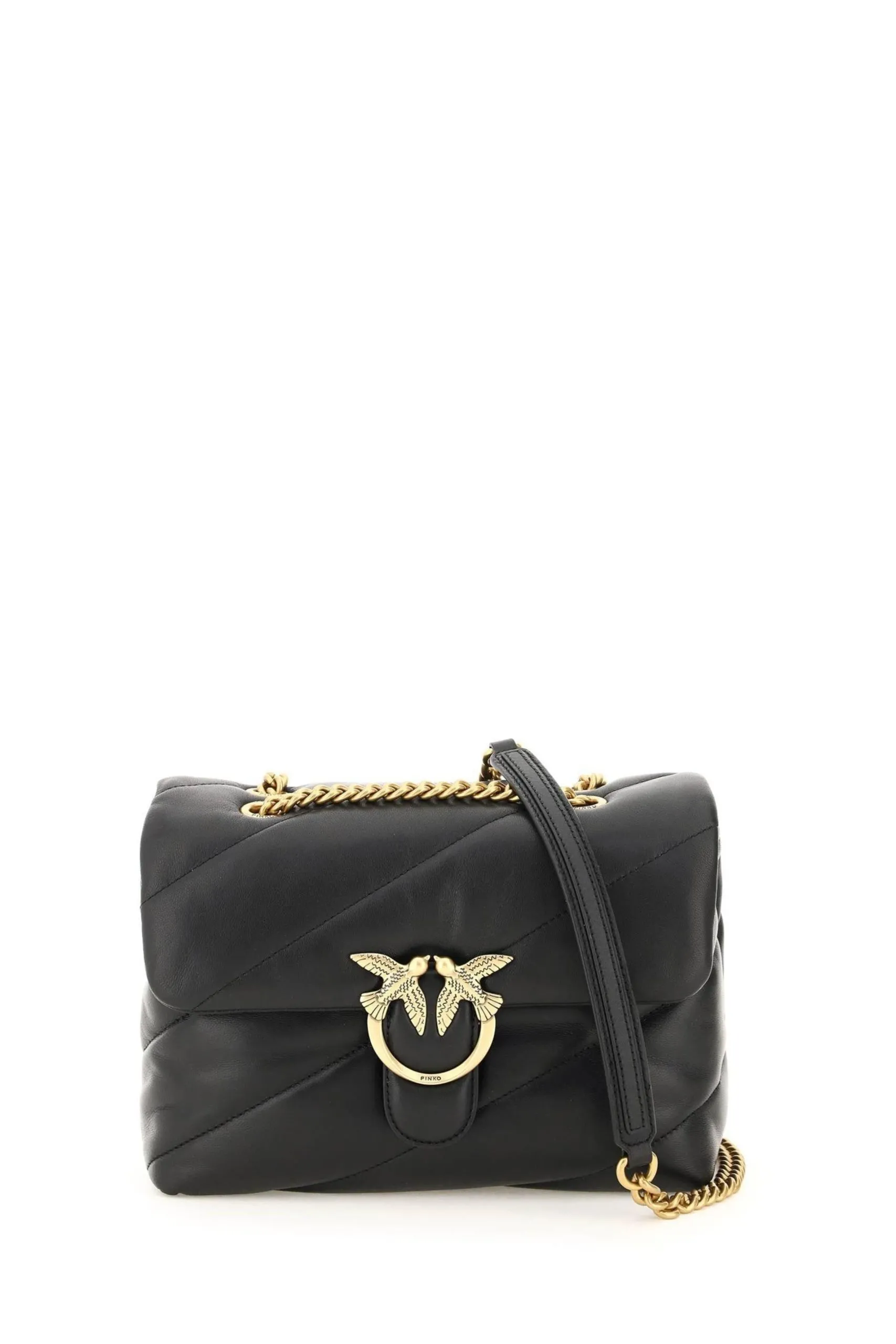 Borsa Love Classic Puff Maxi Quilt in Pelle Nera