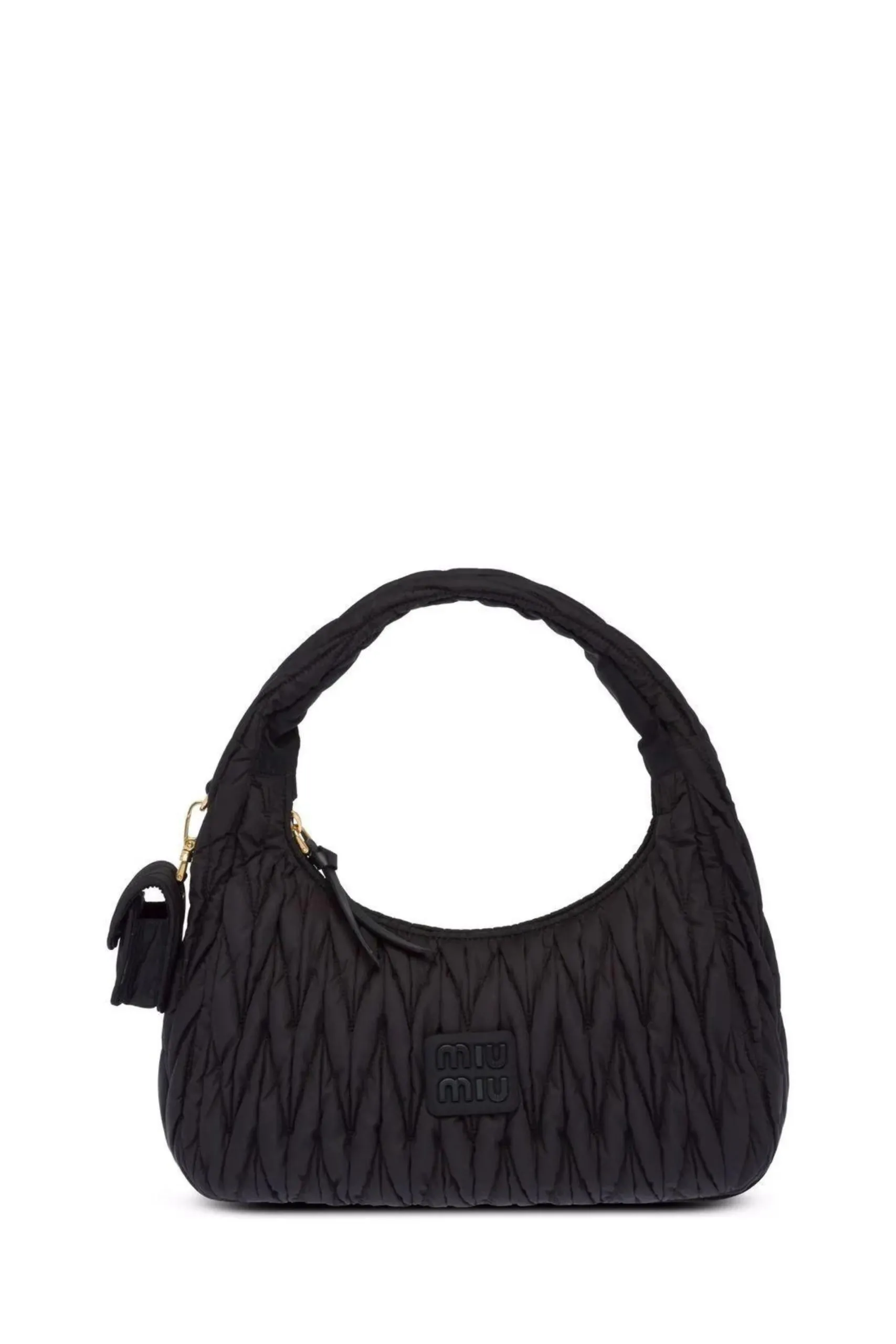 Borsa Miu Wander Matelassé Nera