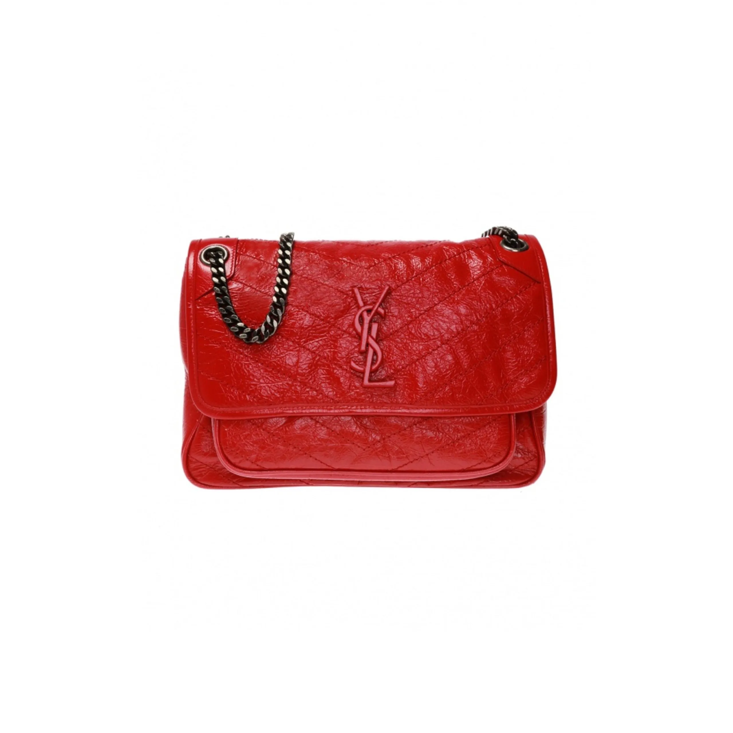 Borsa Niki medium in pelle rossa