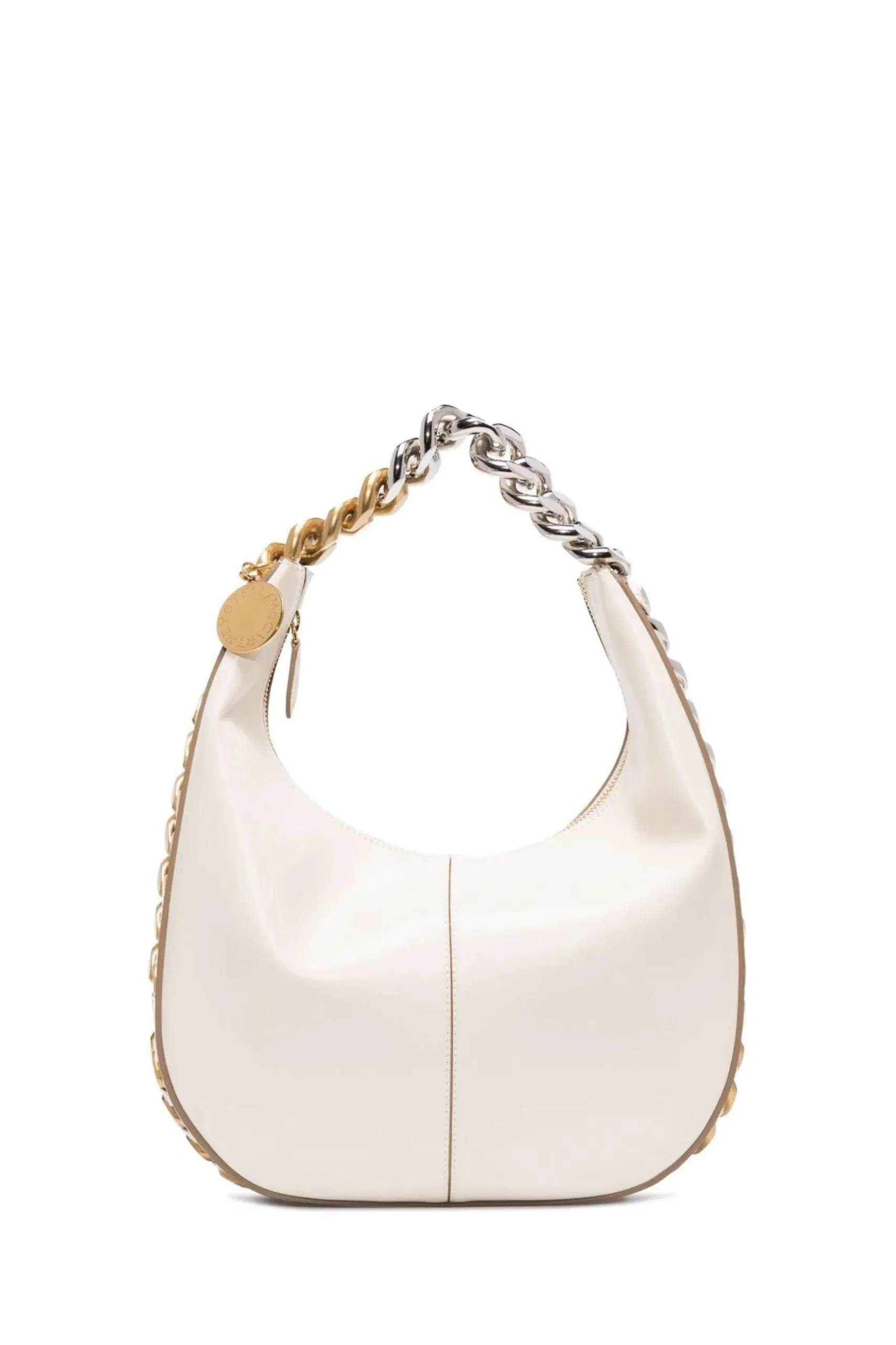 Borsa a spalla Hobo Frayme Piccola Avorio