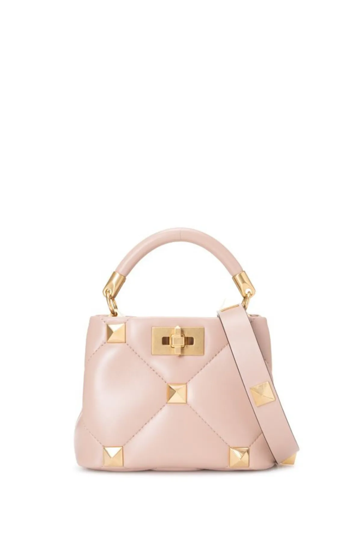 Borsa a Mano Roman Stud Rosa