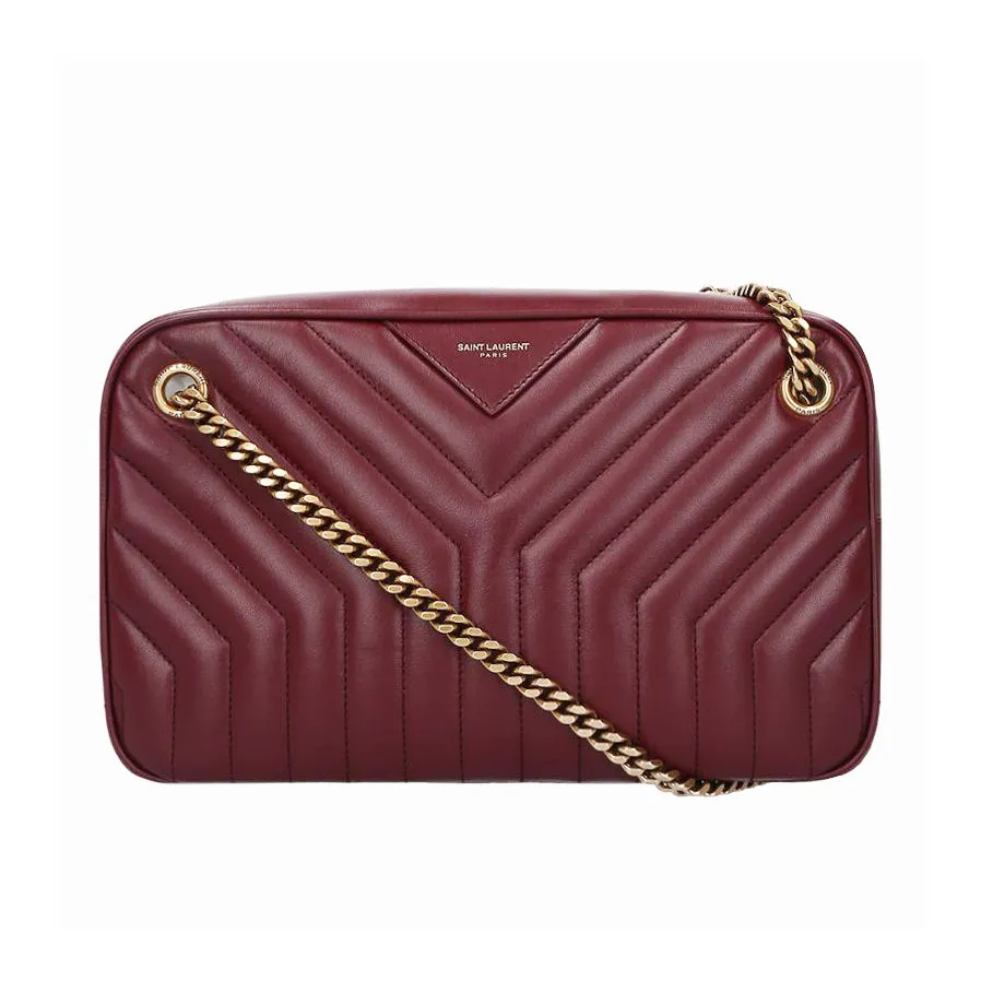 Borsa a spalla Joan in pelle bordeaux