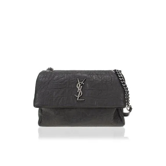 Borsa a tracolla pelle nera donna YSL Saint Laurent WananLuxury WN