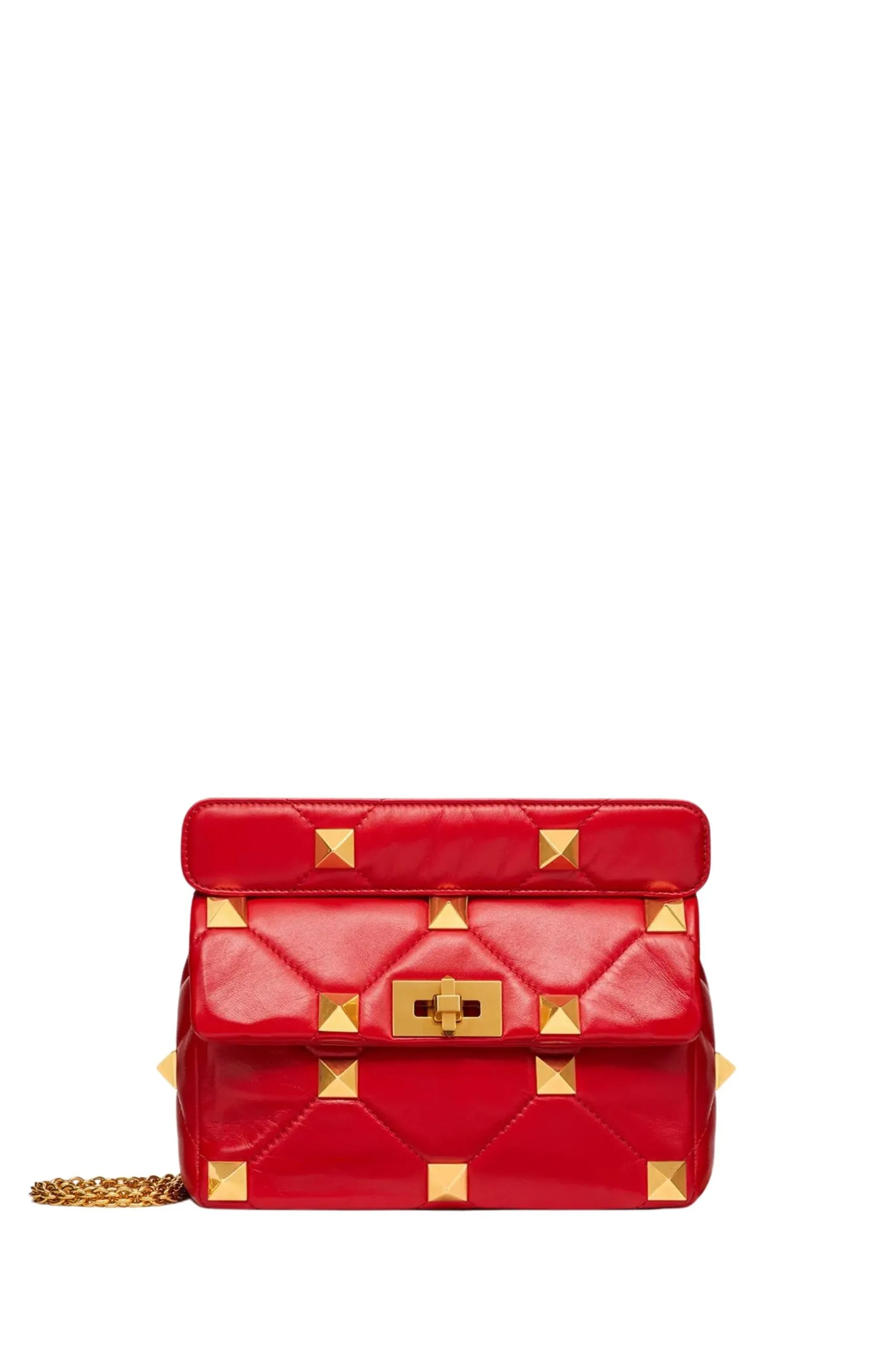 Borsa con Catena Roman Stud Rossa