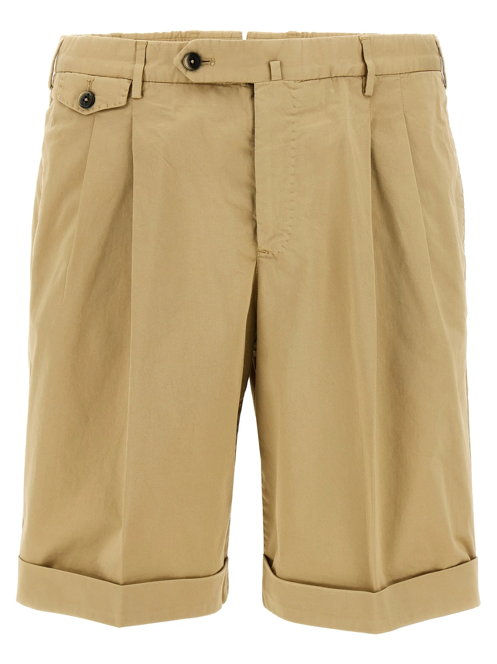 Cotton Bermuda Shorts Bermuda E Short Beige