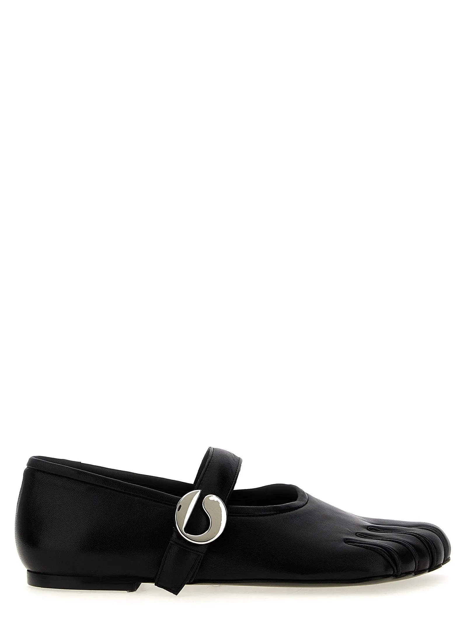 Five-Toe Flat Shoes Nero