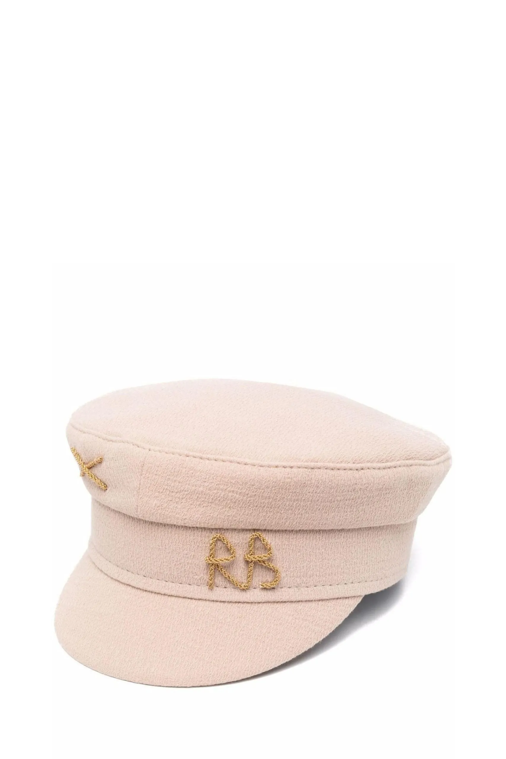 Cappello con Ricamo Logo Beige