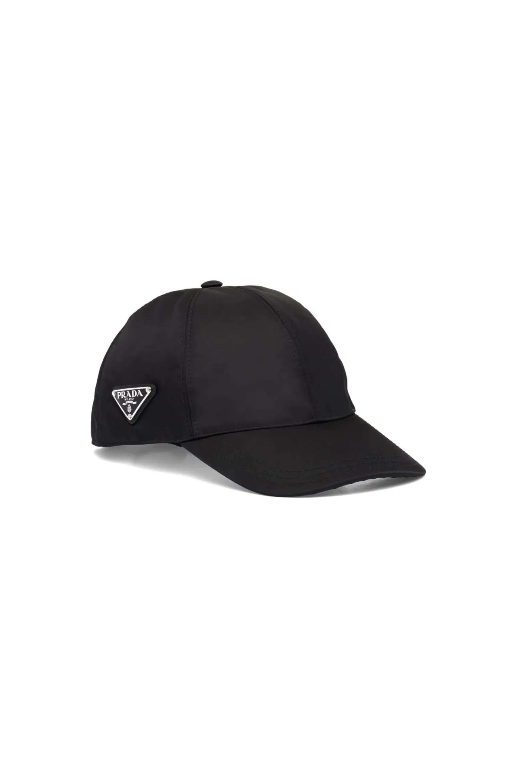 Cappello da Baseball Nero in Nylon con Logo