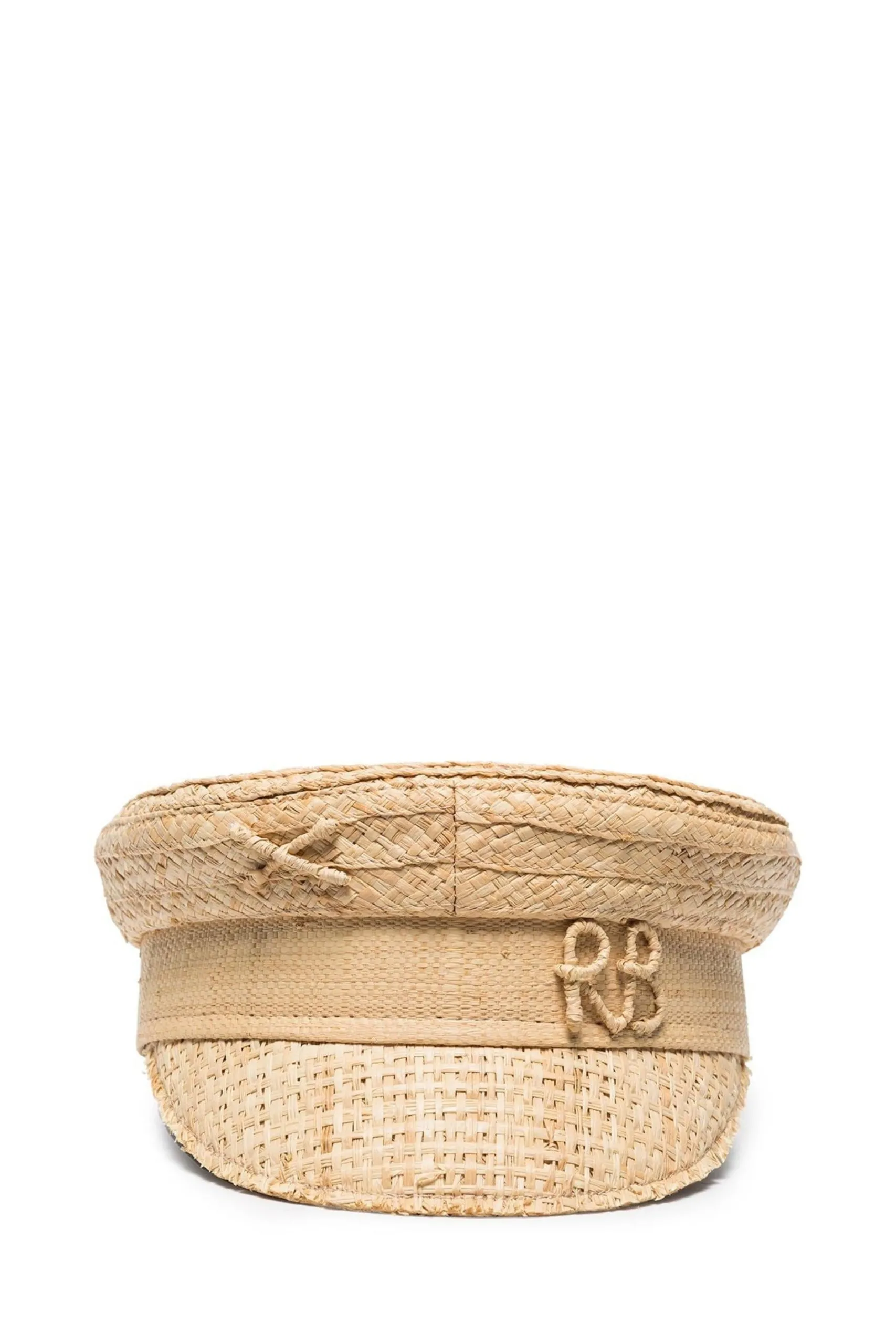 Cappello in Paglia con Ricamo Logo