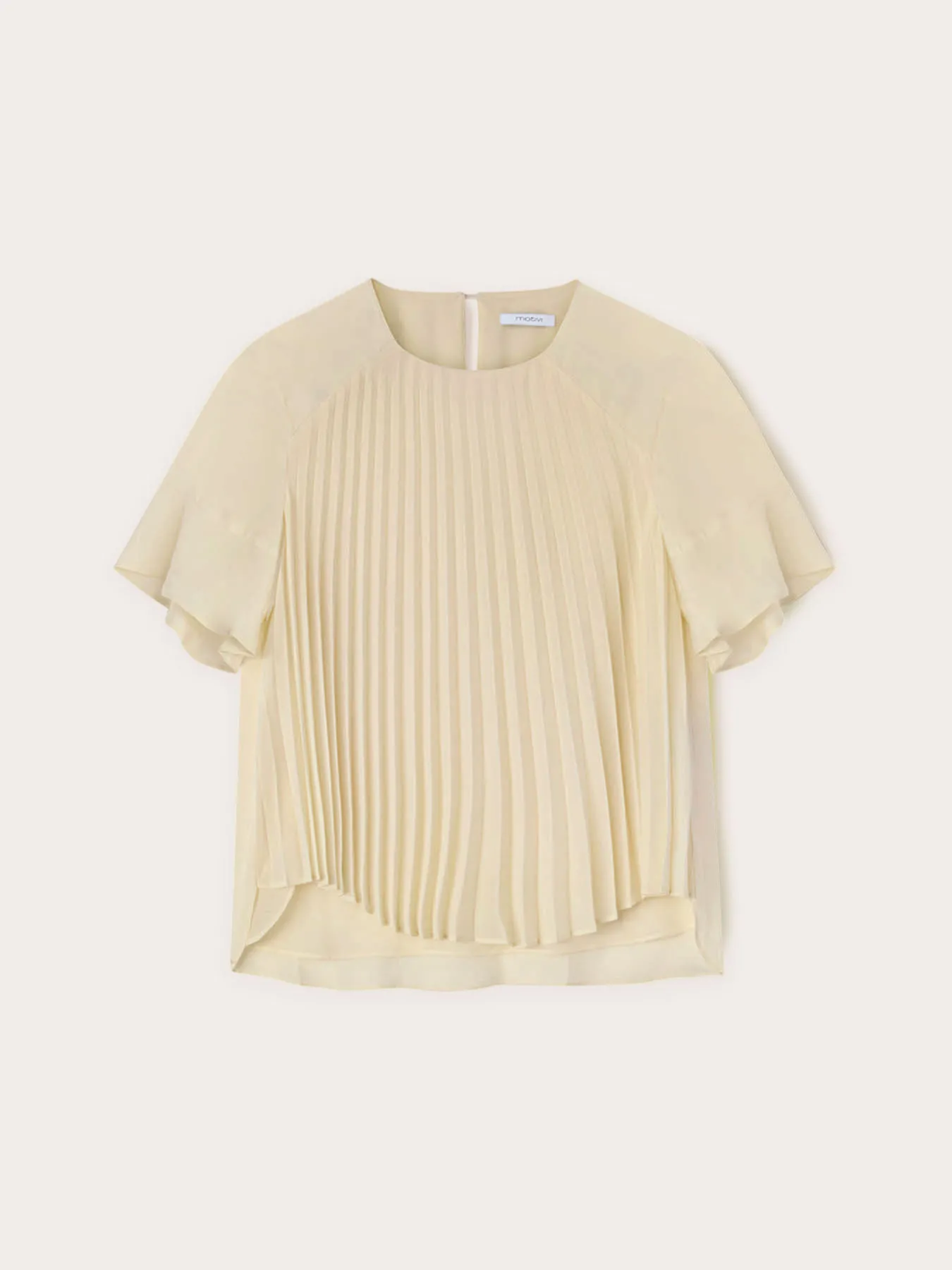 Blusa plissé in georgette