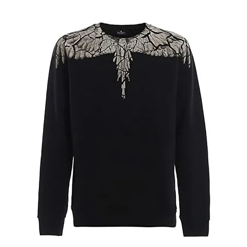 Felpa in cotone nera