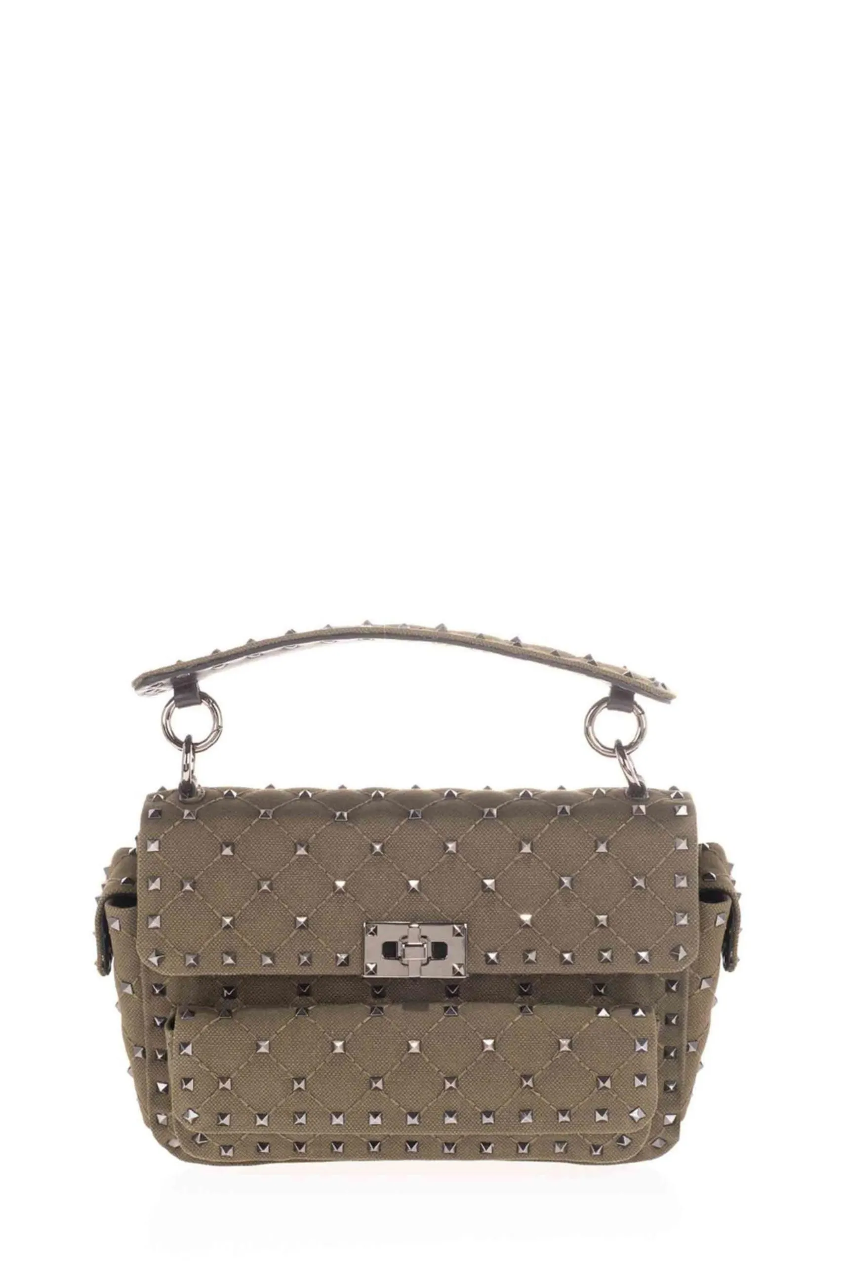 Borsa a Spalla Rockstud Spike Verde