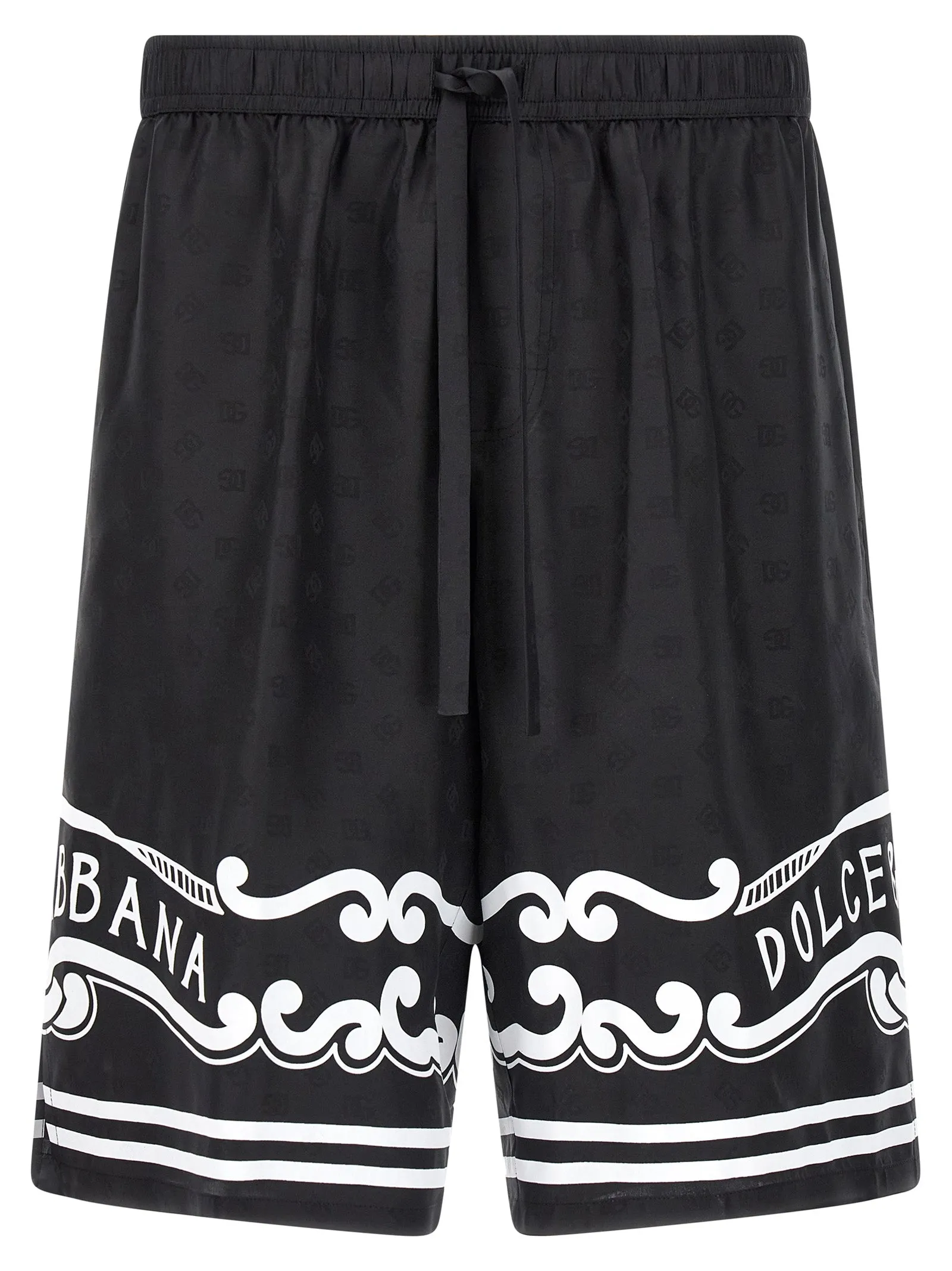 Bandana Silk Bermuda Shorts Bermuda E Short Bianco/Nero