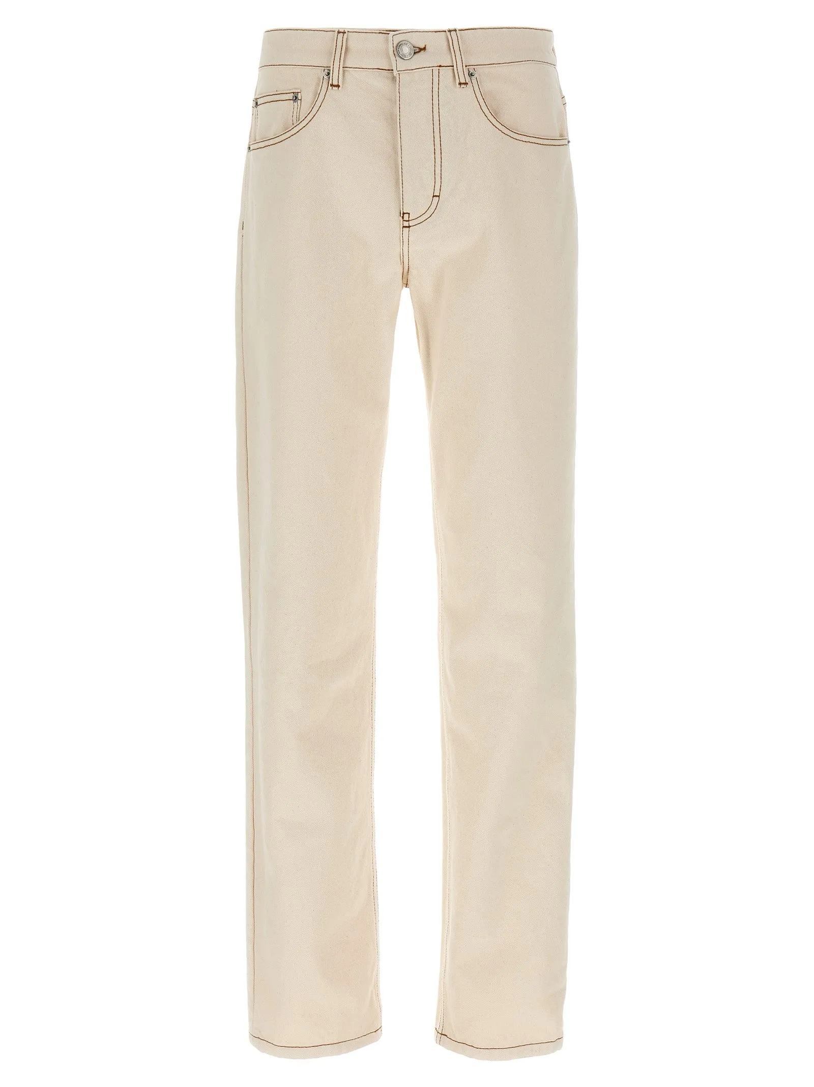 Garment-Dyed Jeans Beige