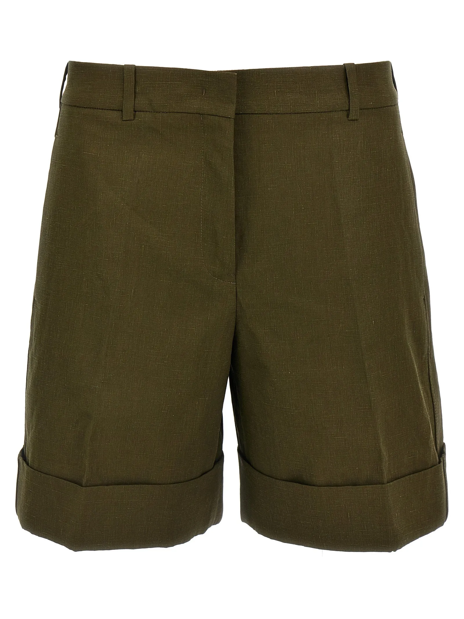 Linen Bermuda Shorts Bermuda E Short Verde