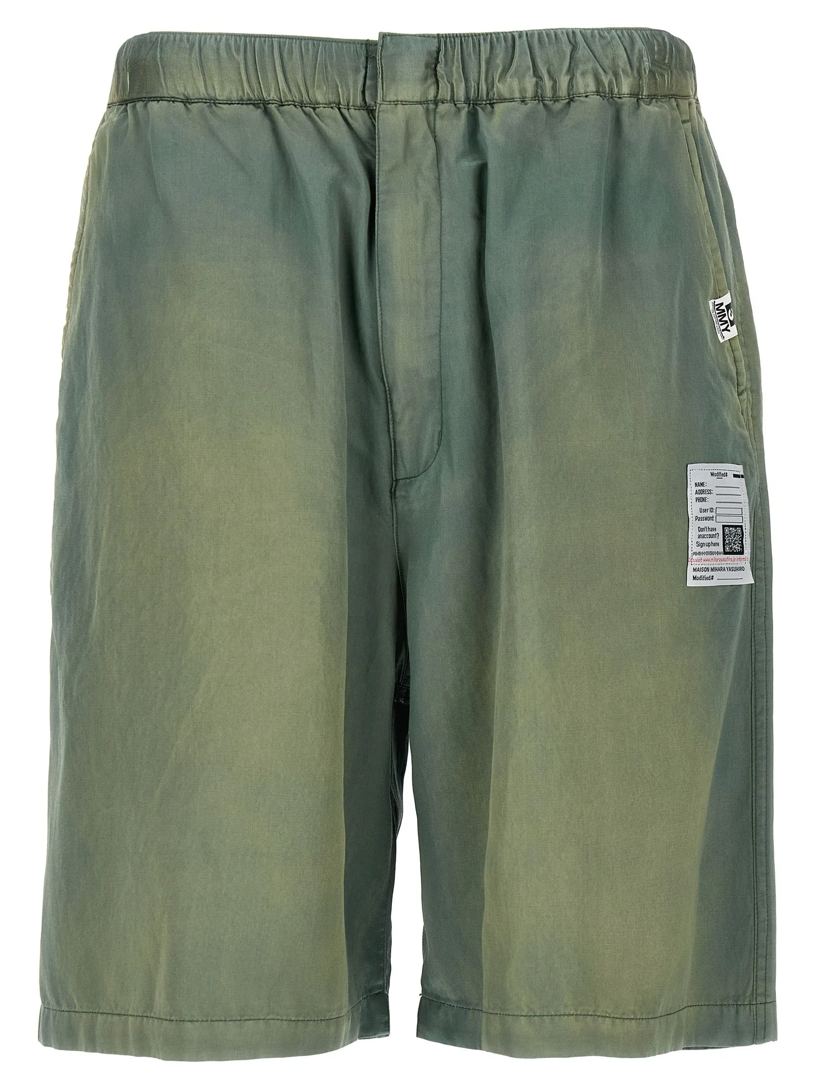 Aged Satin Bermuda E Short Verde