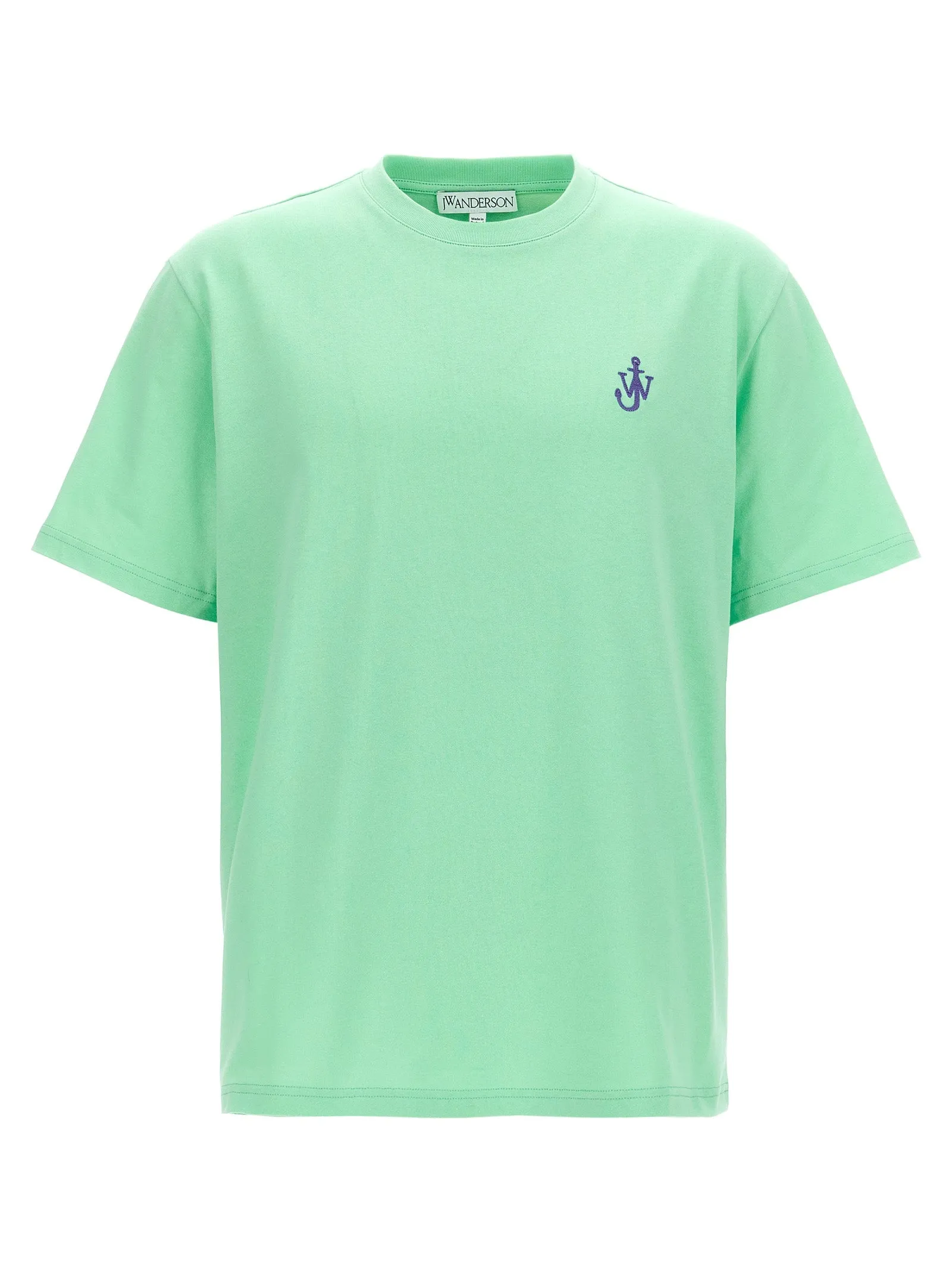 Anchor Embroidery T Shirt Verde