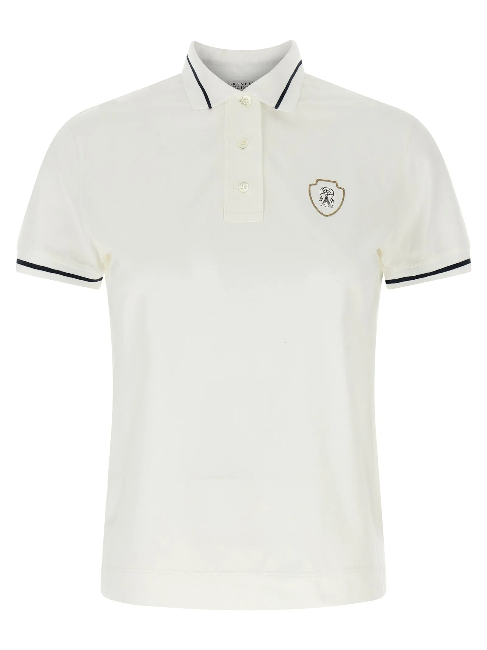Logo Shirt Polo Bianco