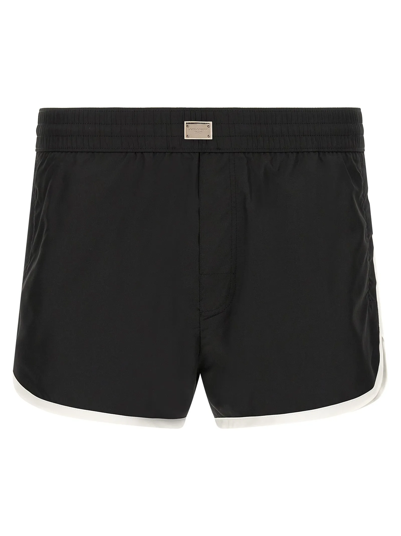 Logo Swimsuit Beachwear Bianco/Nero