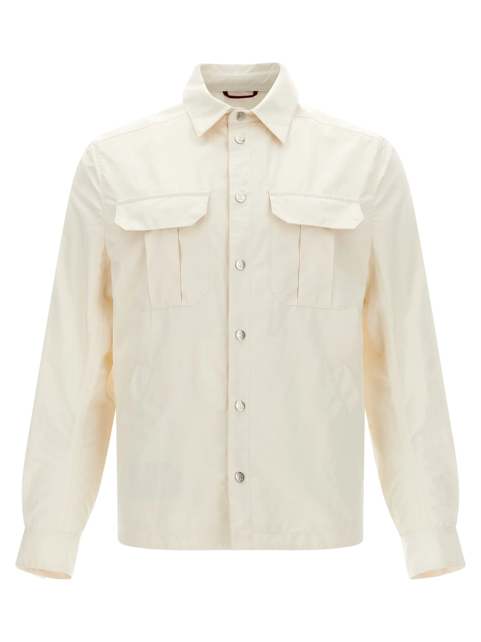 Water Repellent Overshirt Camicie Bianco