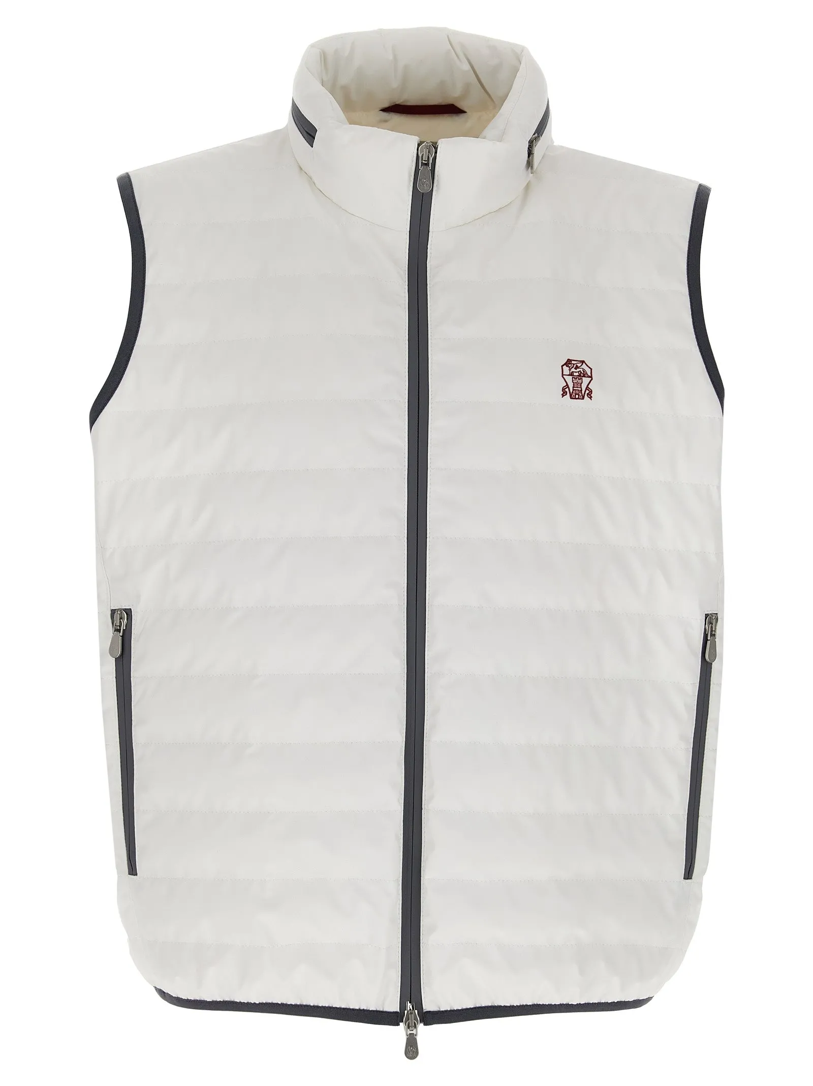 Logo Vest Gilet Bianco