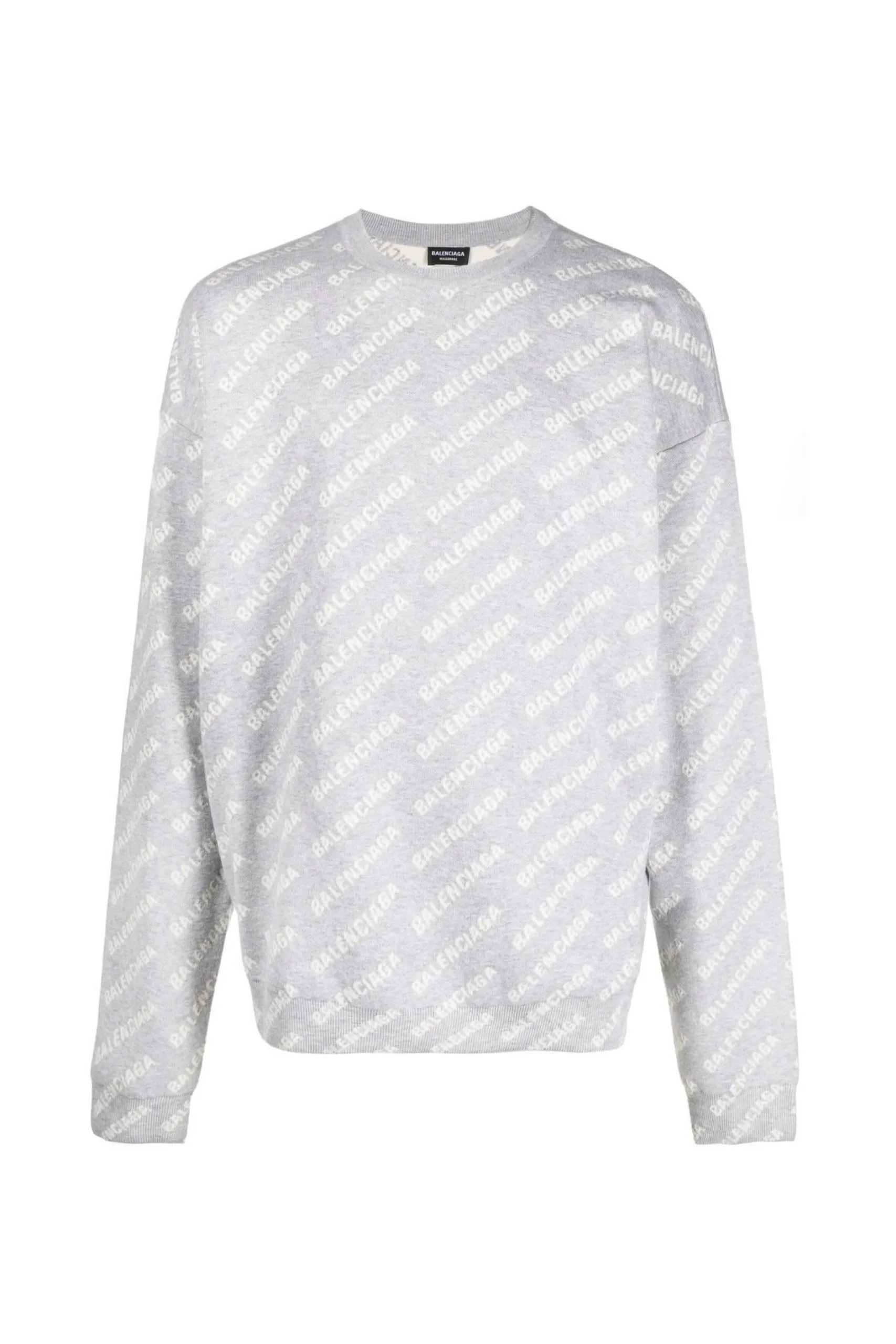 Maglione Girocollo in Misto Cotone con Logo