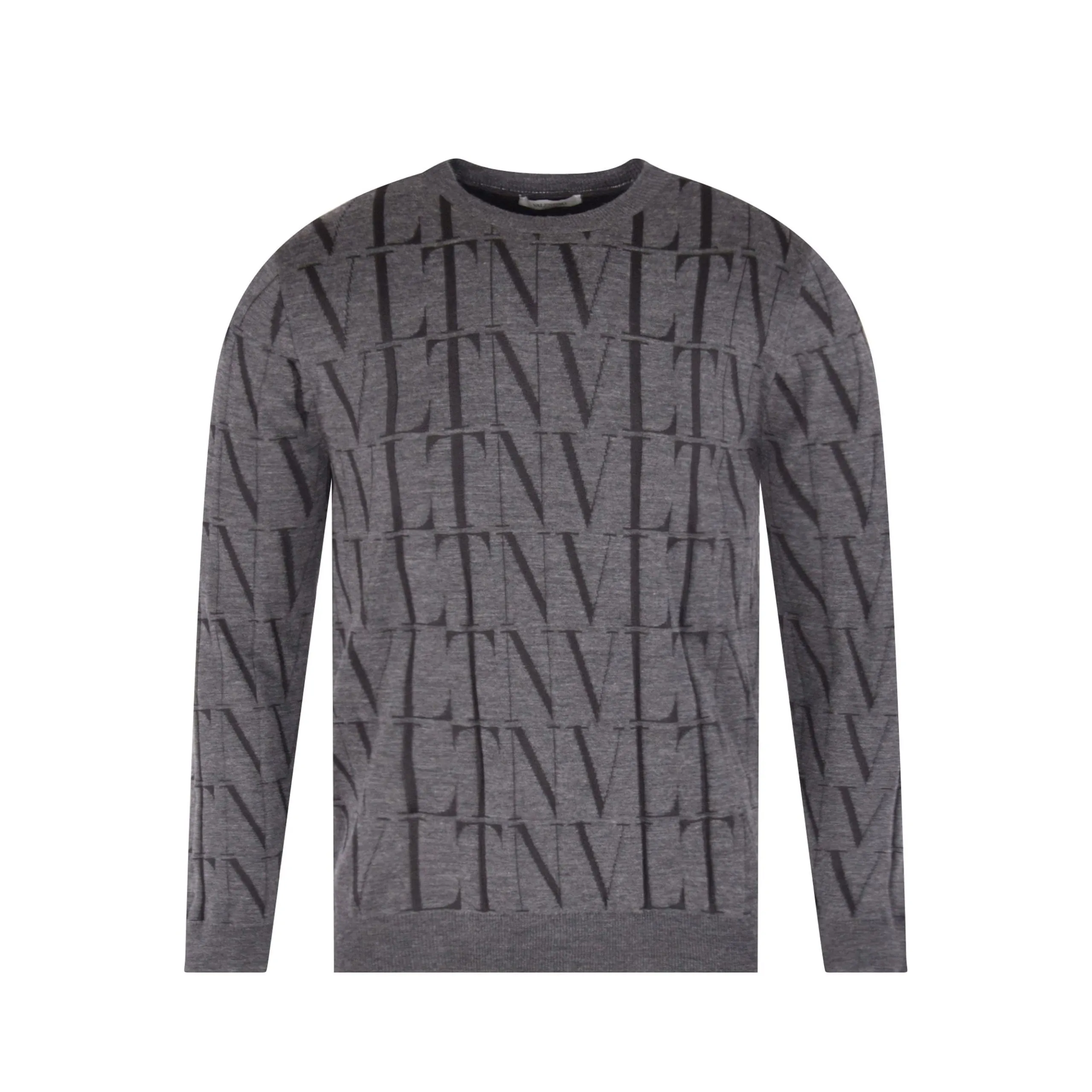 Maglione VLTN grigio girocollo