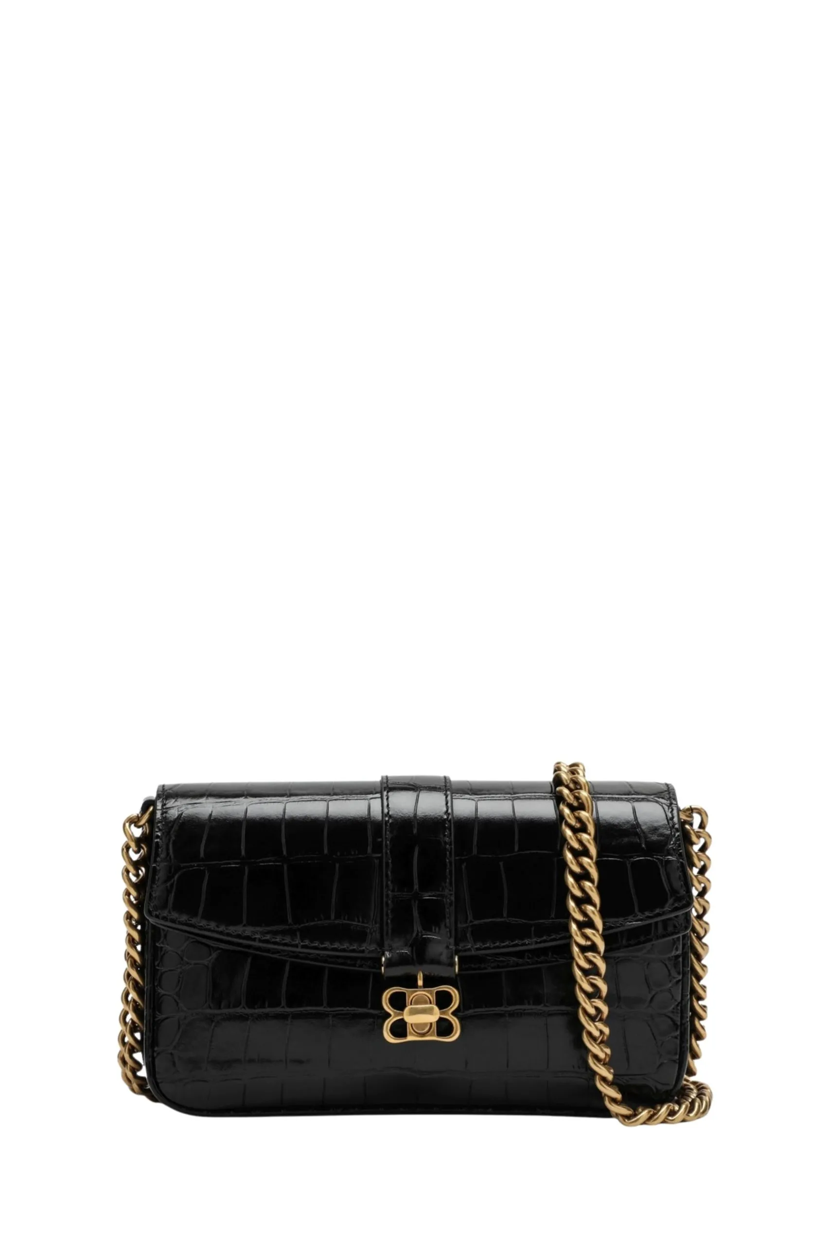 Mini borsa a Tracolla in Pelle Nera