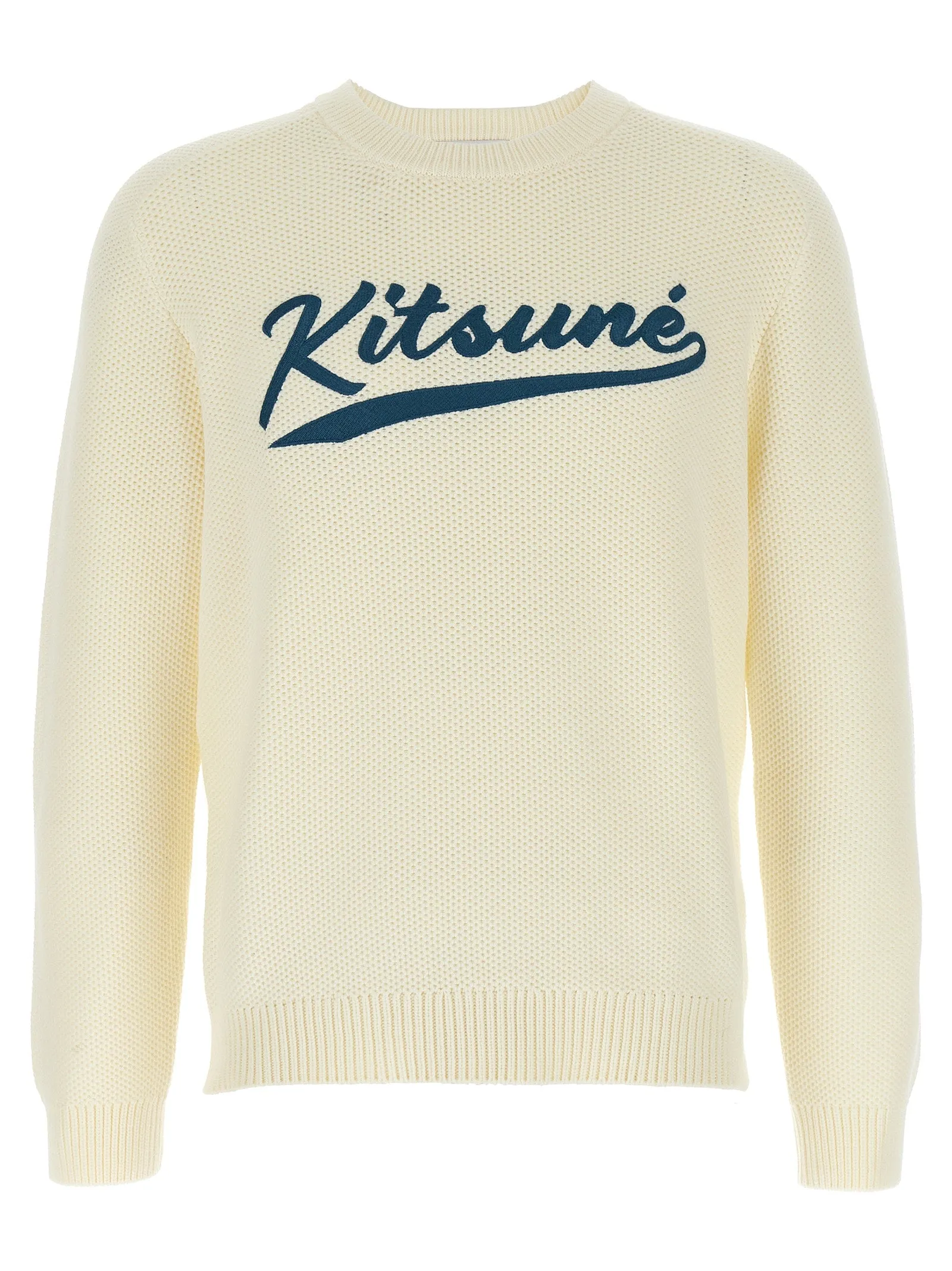 Kitsune Varsity Maglioni Bianco