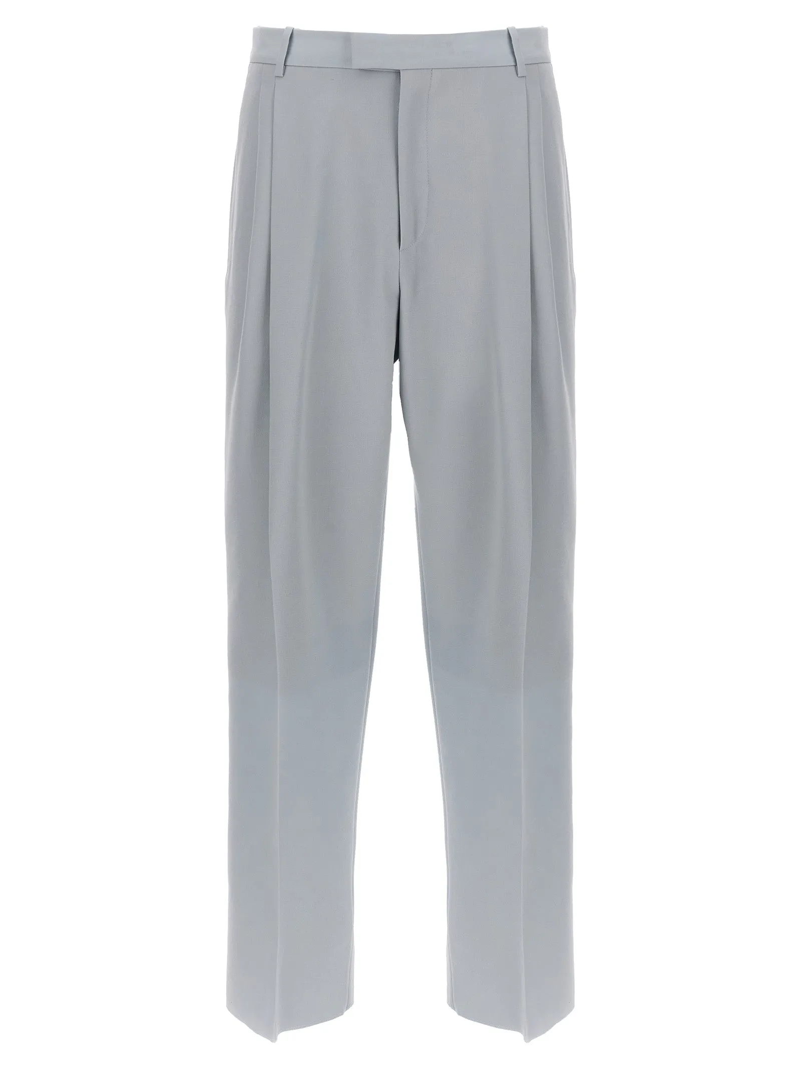 Ow Emb Drywo Smoking Pantaloni Celeste