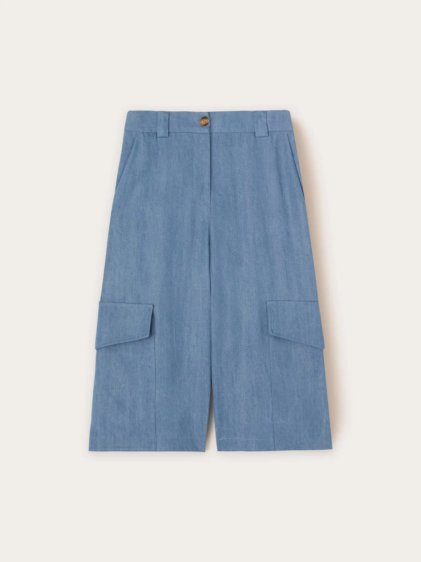 Bermuda con tasche cargo in lyocell