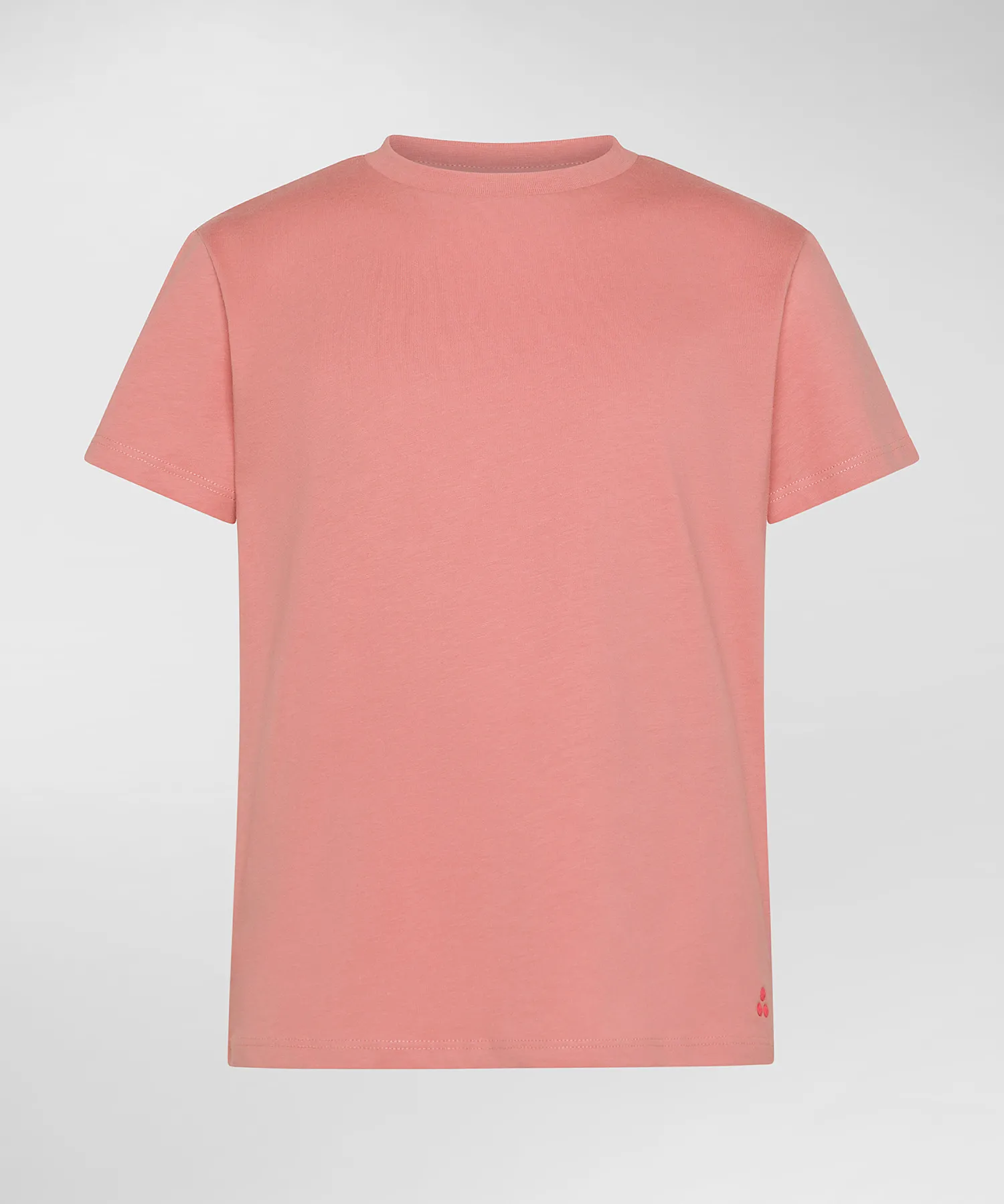 T-shirt di cotone con logo ricamato