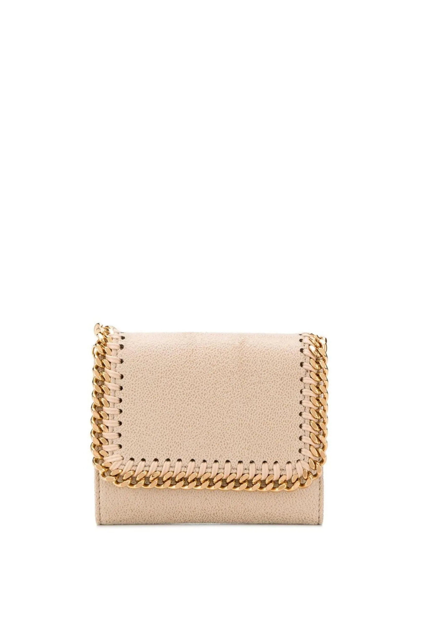 Portafoglio Piccolo Falabella Beige e Oro