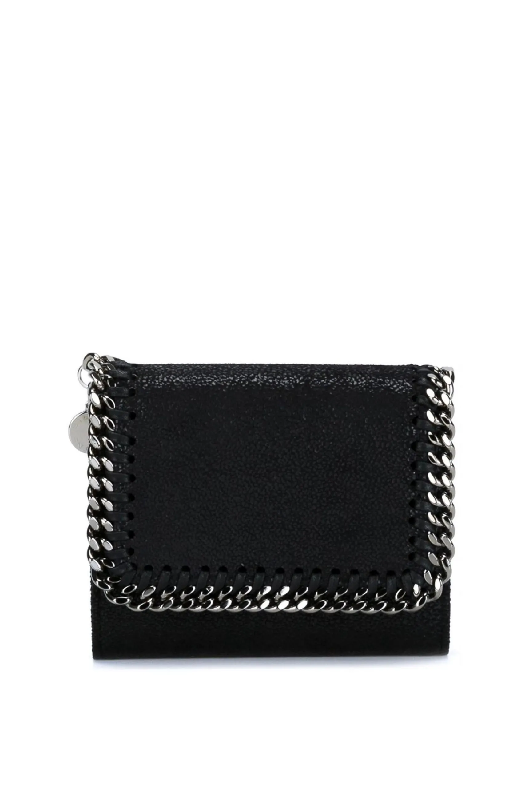 Portafoglio Piccolo Falabella Nero e Argento