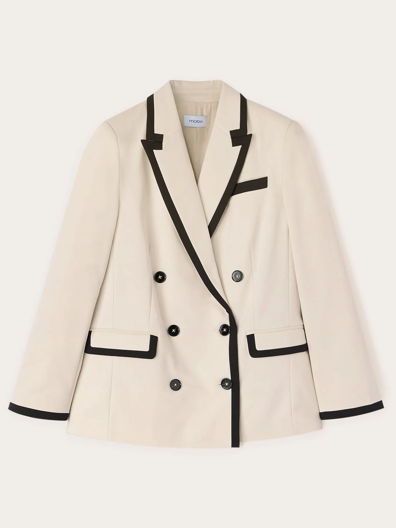 Blazer doppiopetto con bordi