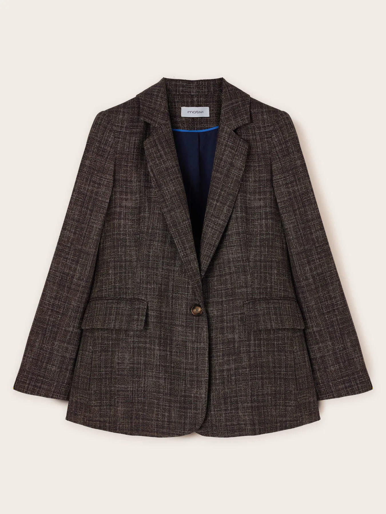 Blazer monopetto tinto filo