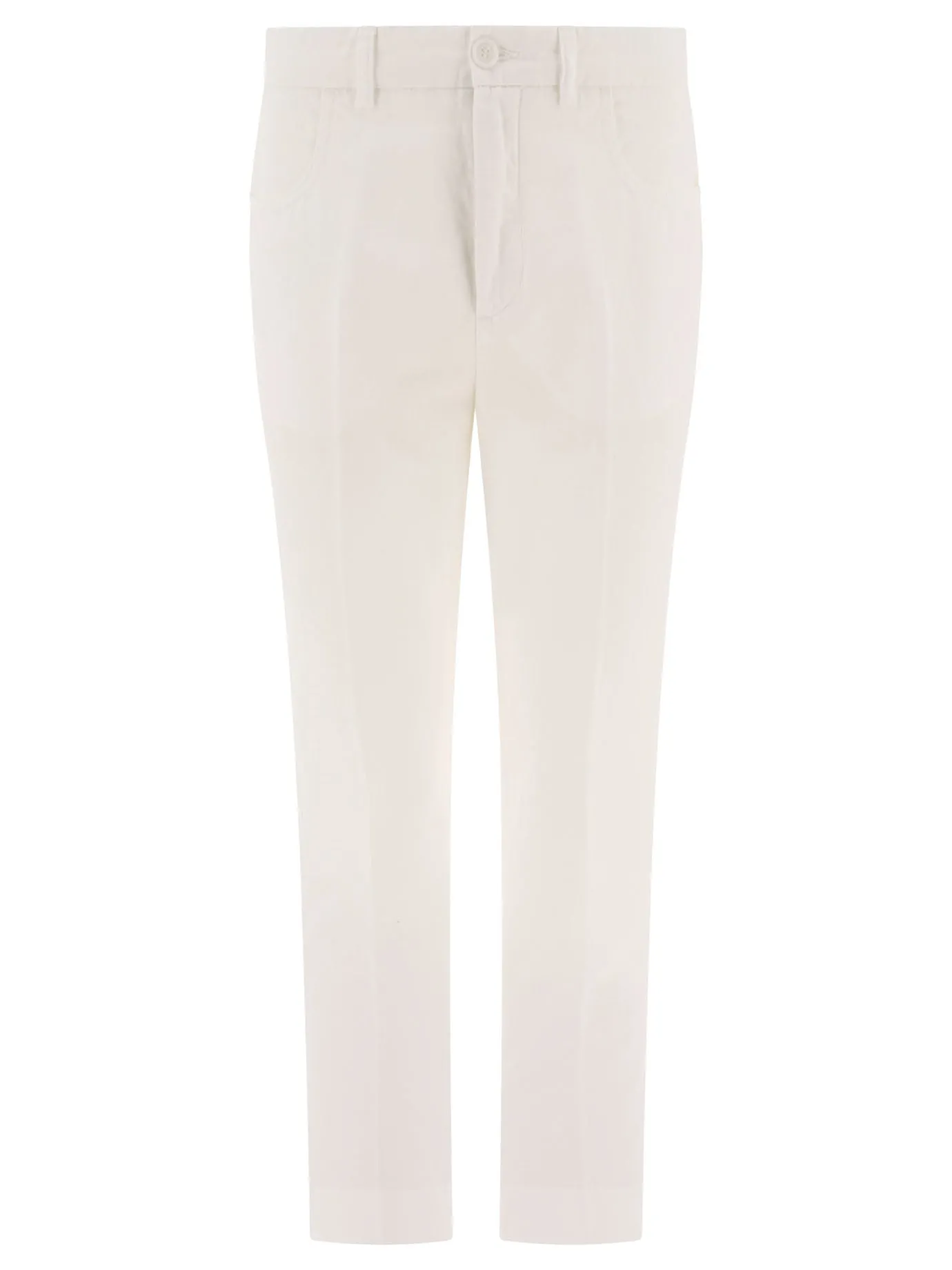 Pantaloni A Gamba Dritta Trousers Bianco