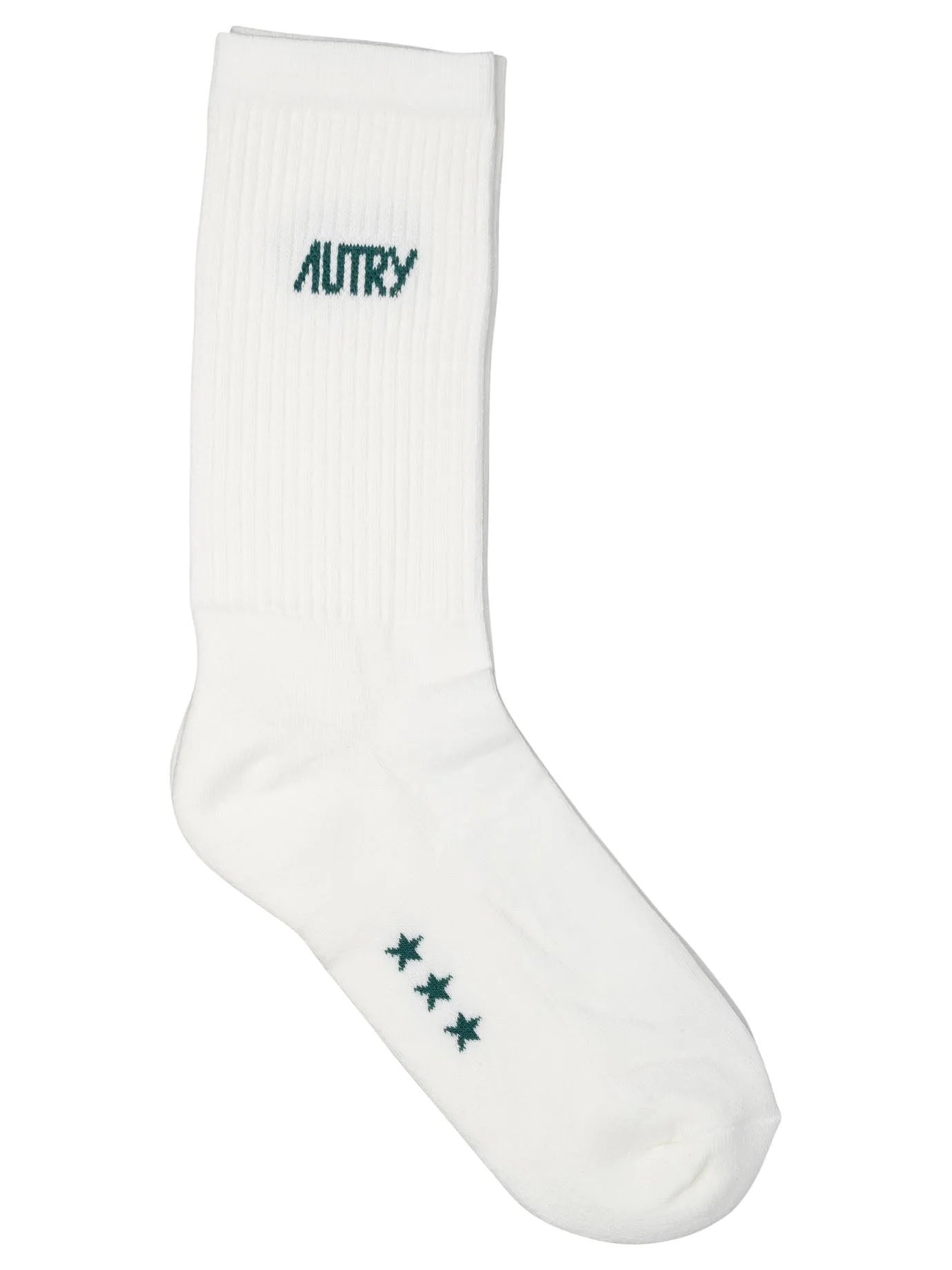 Jacquard Logo Calzini Bianco